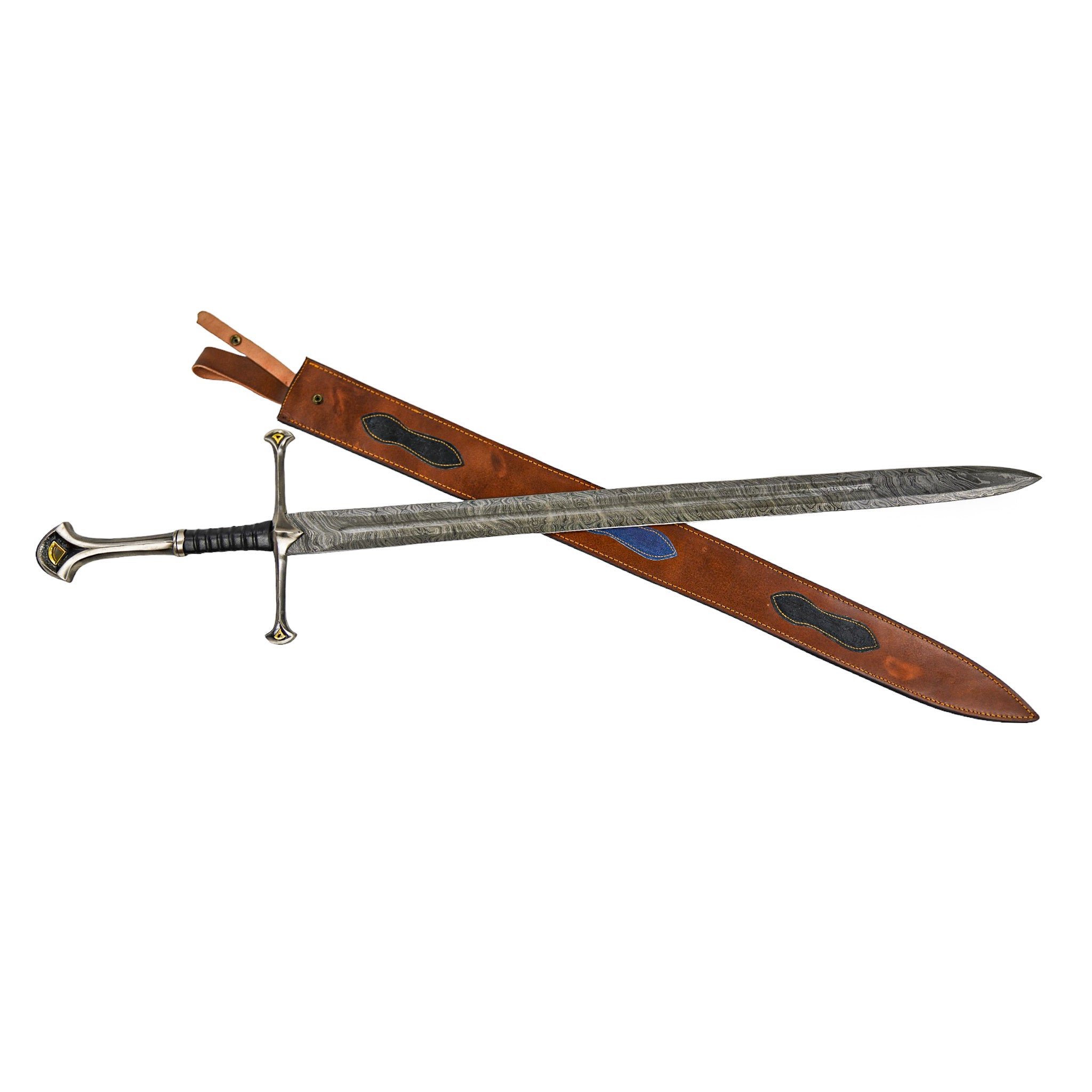Zweihänder Sword- High Carbon Damascus Steel - 48"