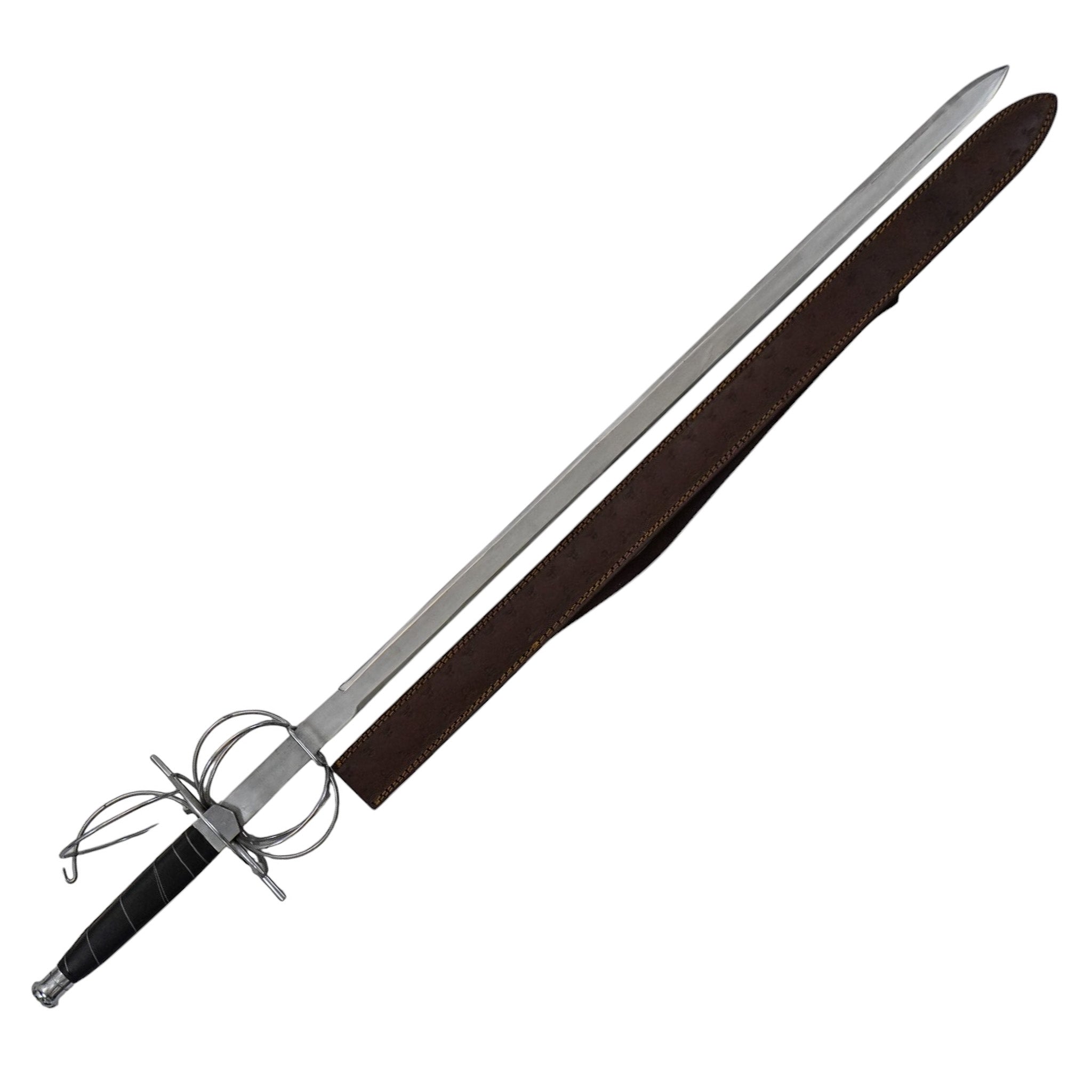 Swept-Hilt Rapier Sword- 1095 Steel -48"