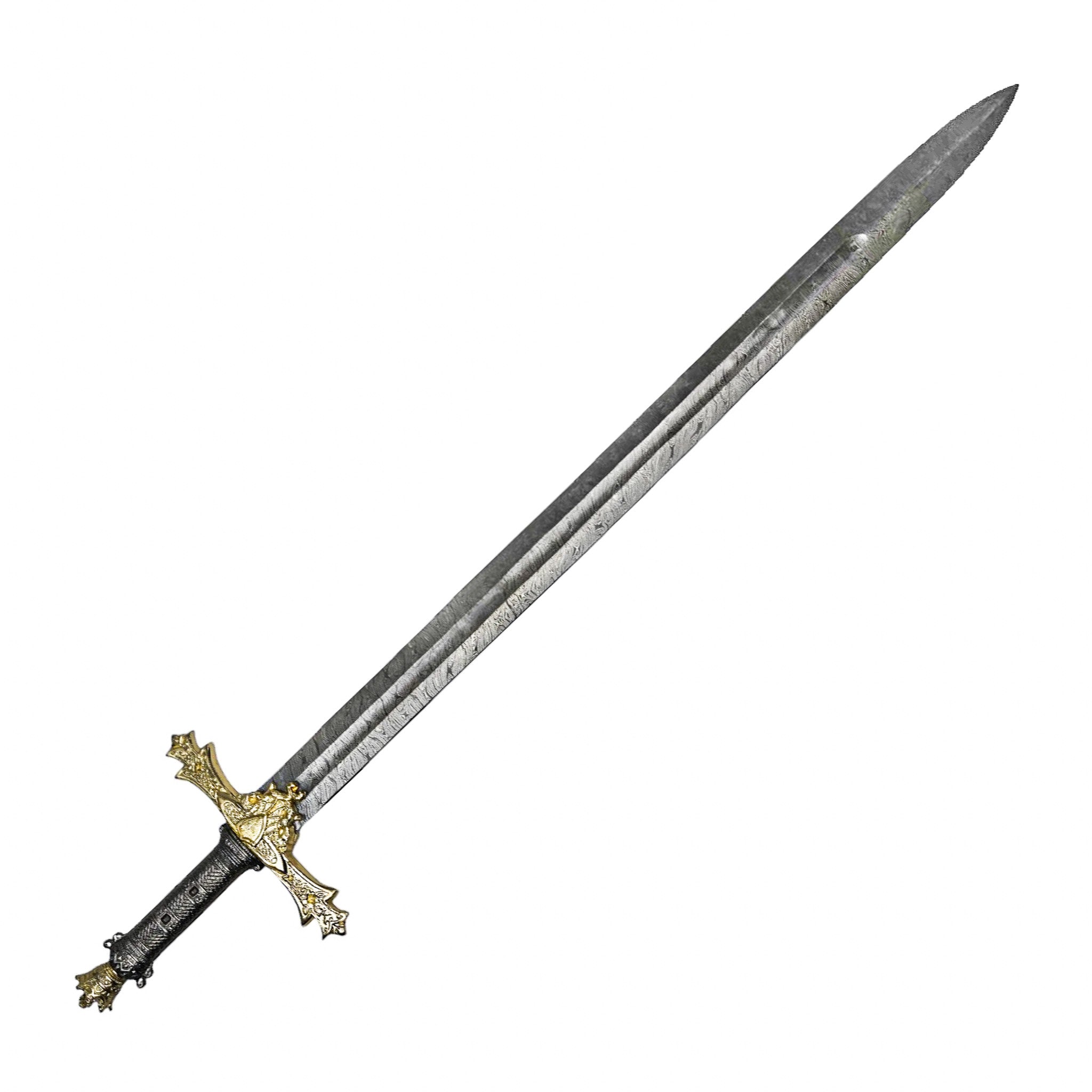 Charlemagne Longsword/- High Carbon Damascus Steel Sword- 47"