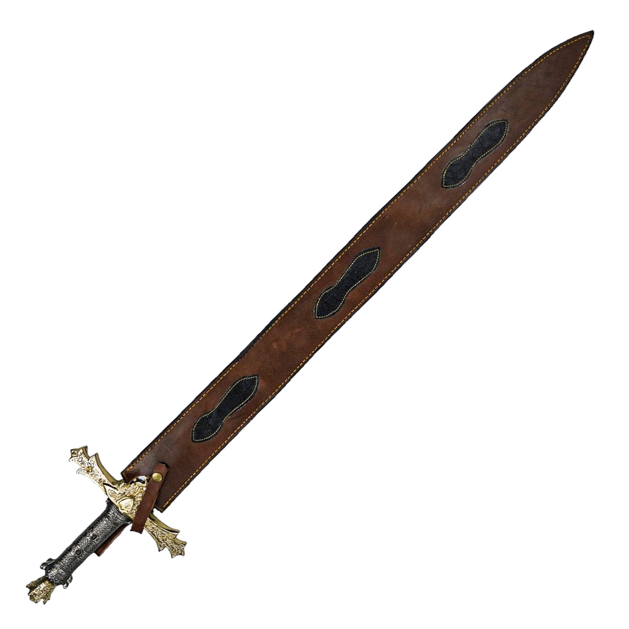 Charlemagne Longsword/- High Carbon Damascus Steel Sword- 47"