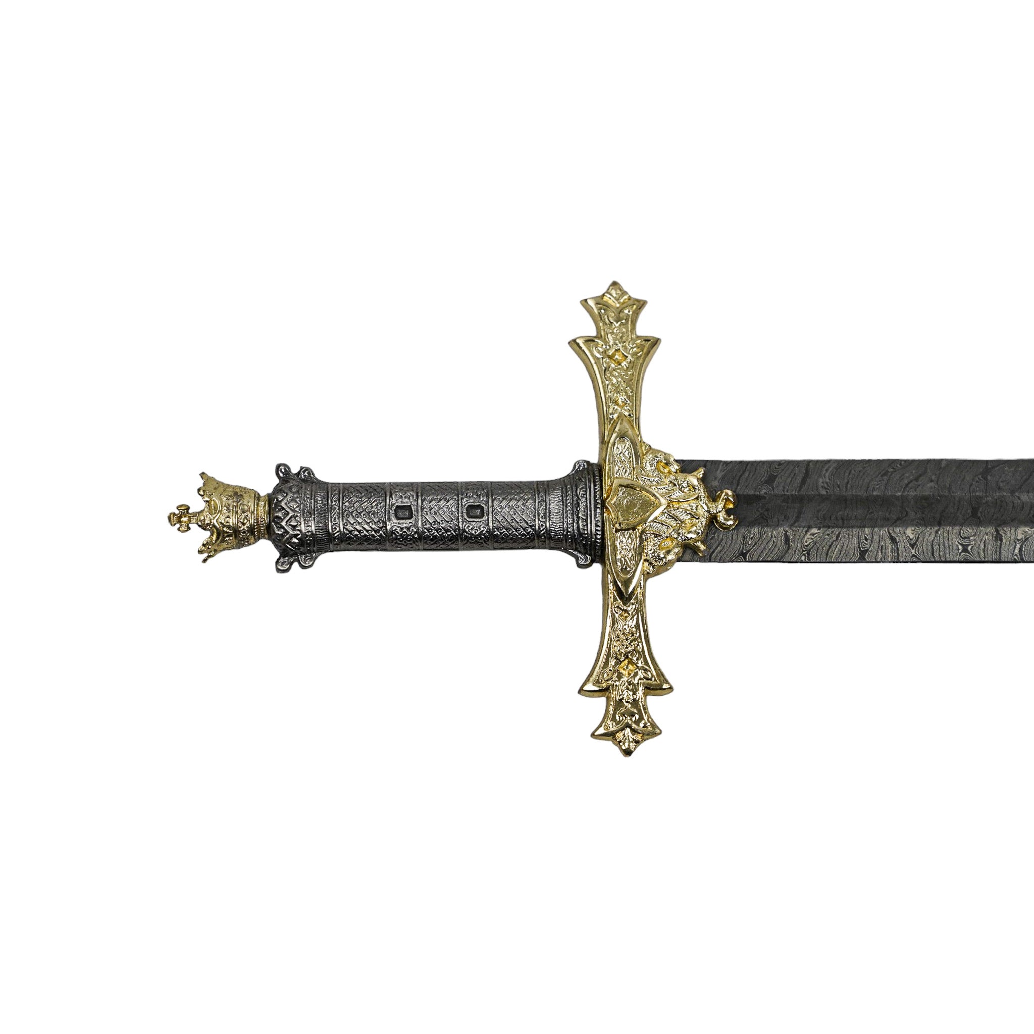 Charlemagne Longsword/- High Carbon Damascus Steel Sword- 47"