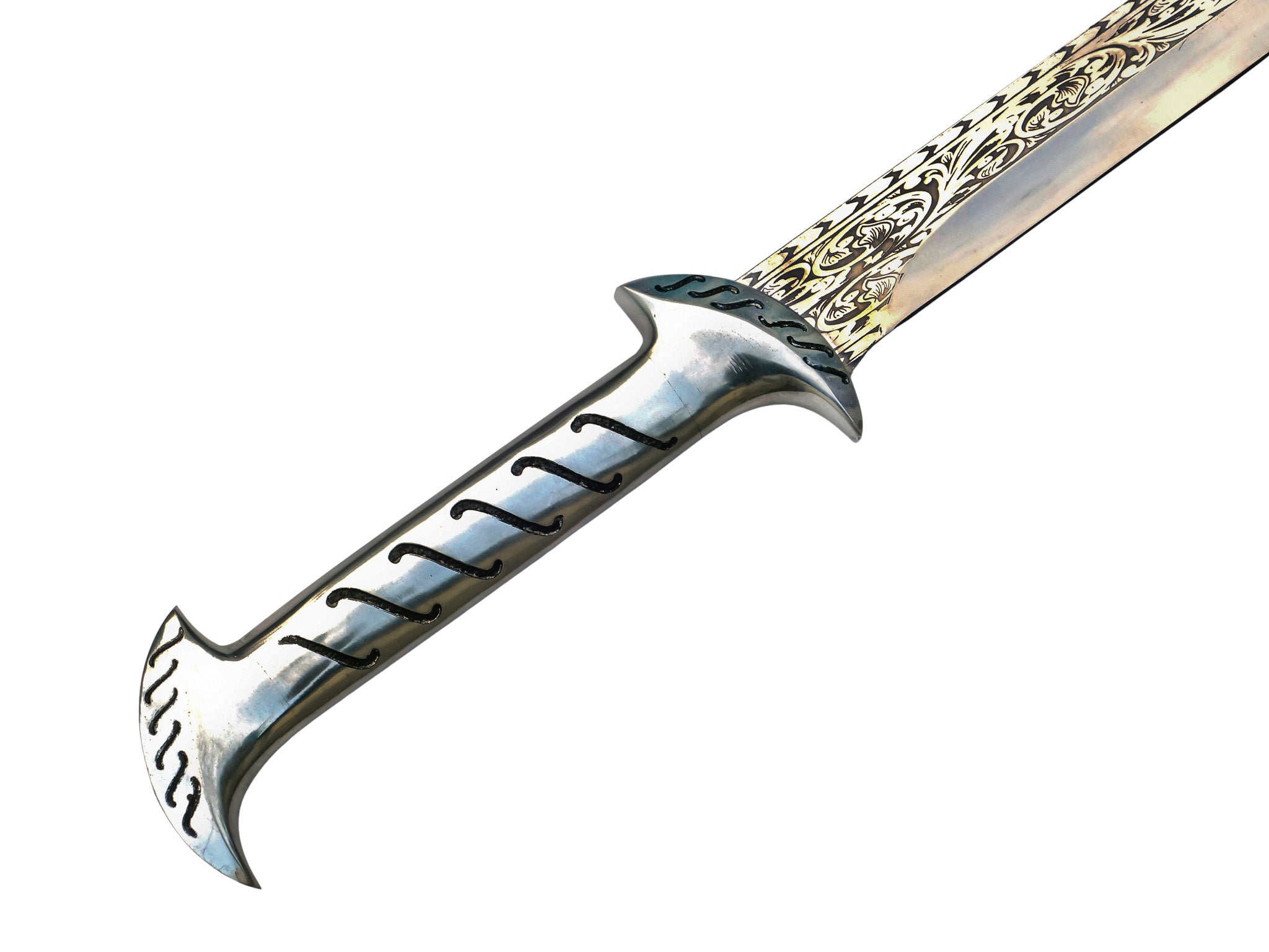Falchion Sword- High Carbon 1095 Steel Sword- 37.5"- Curved Sword