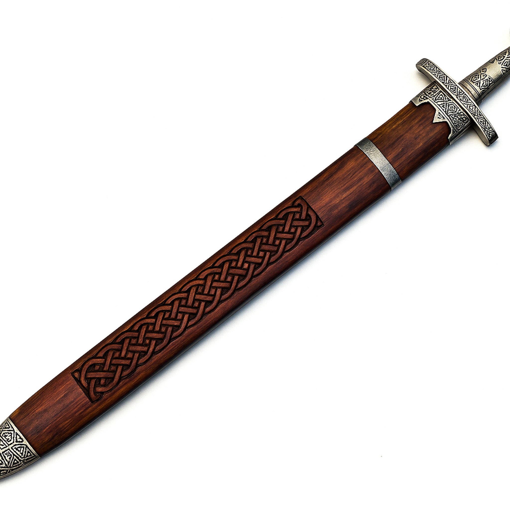 Viking Sword- Petersen Type S- Damascus Steel- 43"