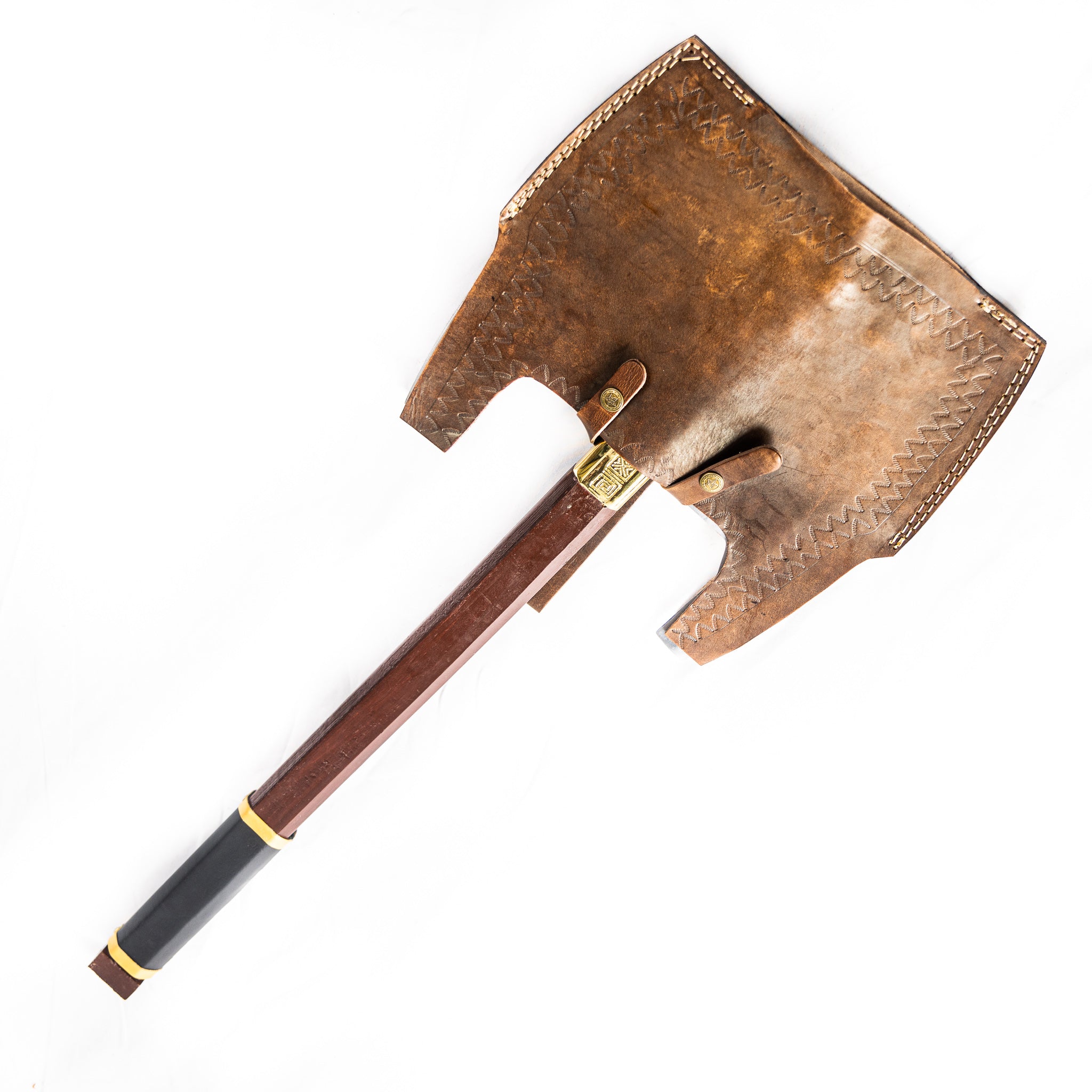 Double Axe Bundle- Labrys- Stand, Cleaning Kit, Sharpener