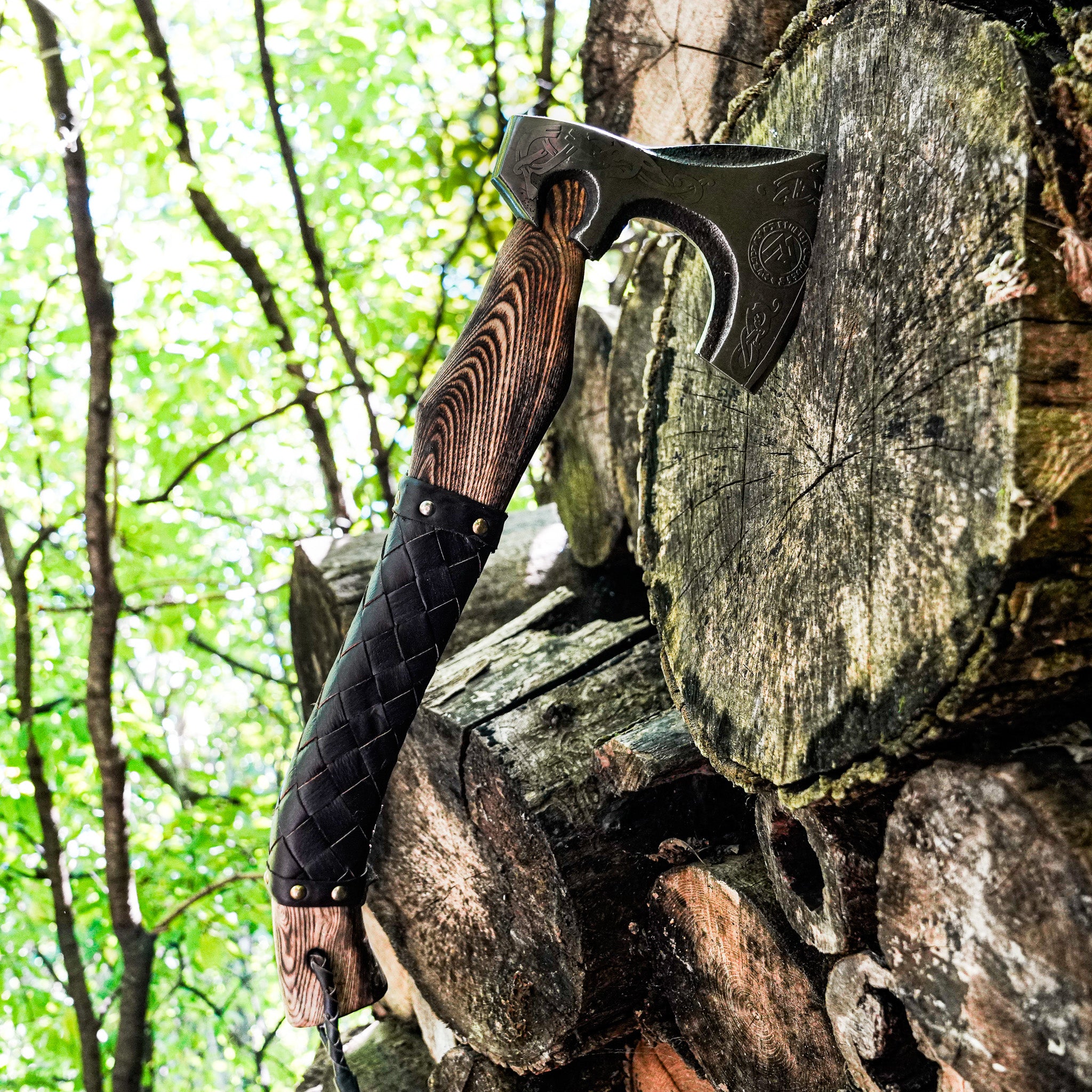 Viking Bearded Ax - 21" - Handmade High Carbon 1095 Steel
