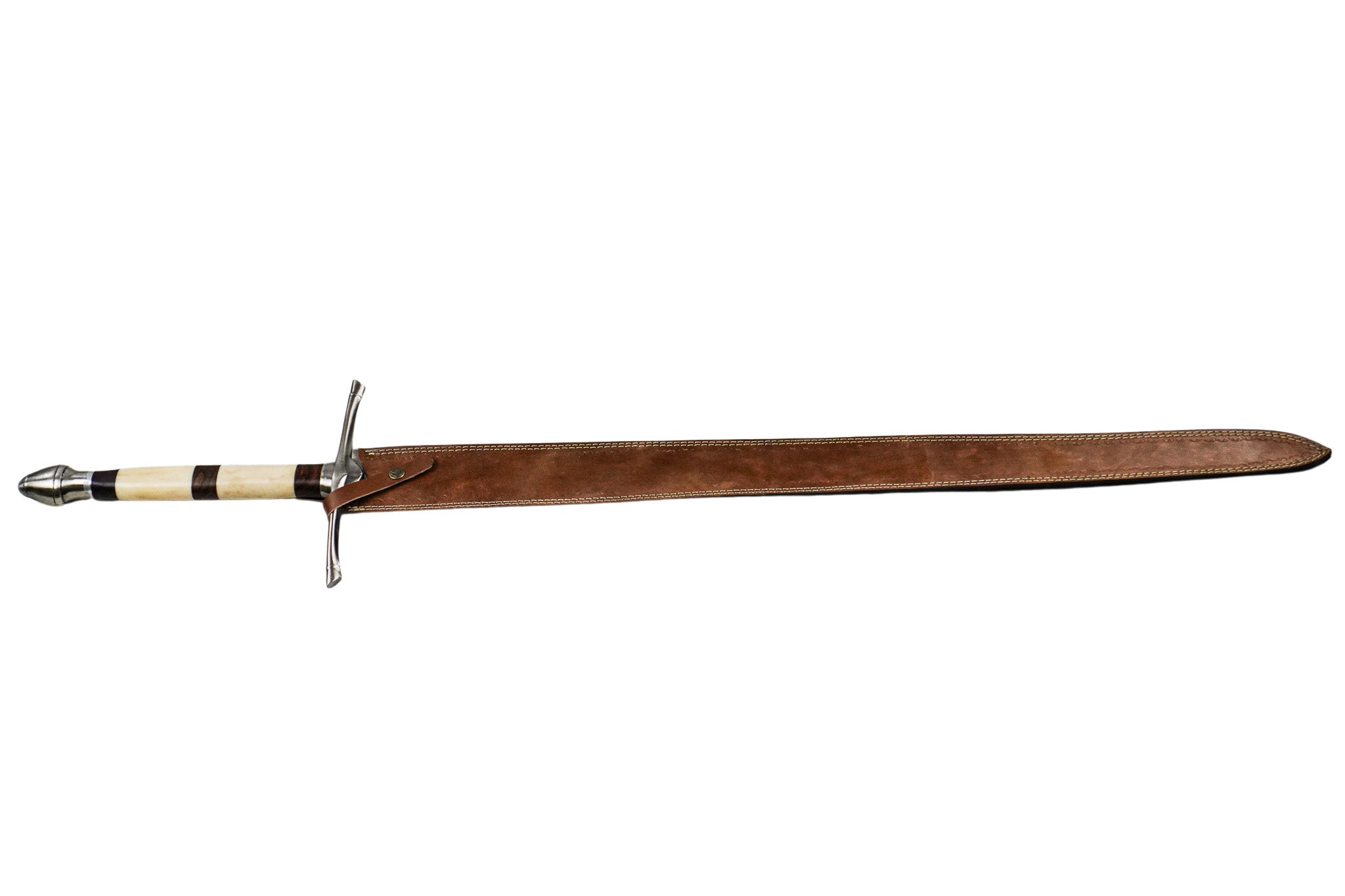 Montante Sword – Pattern-Welded Damascus Steel