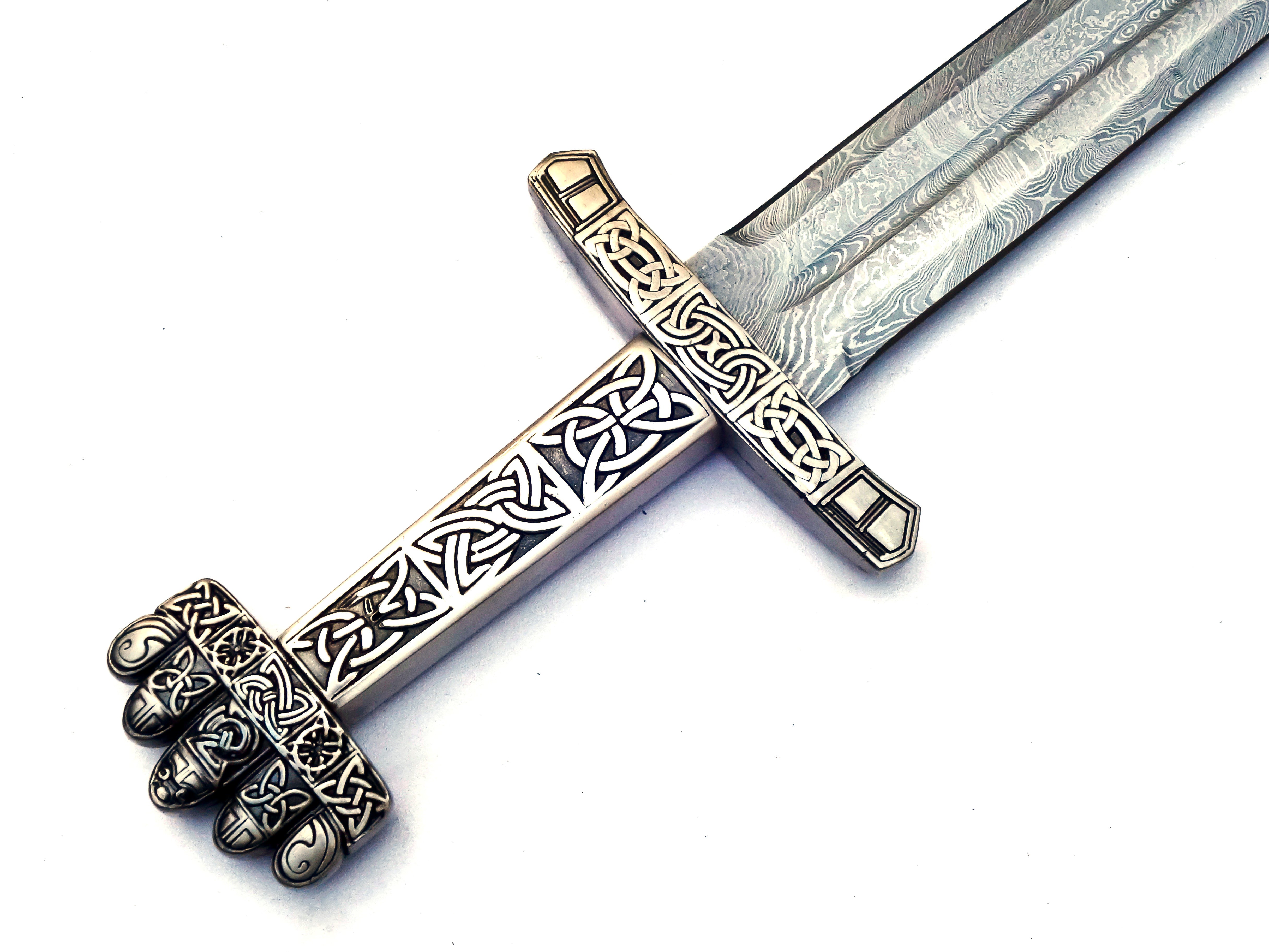 Viking Sword- Petersen Type S- Damascus Steel- 43"