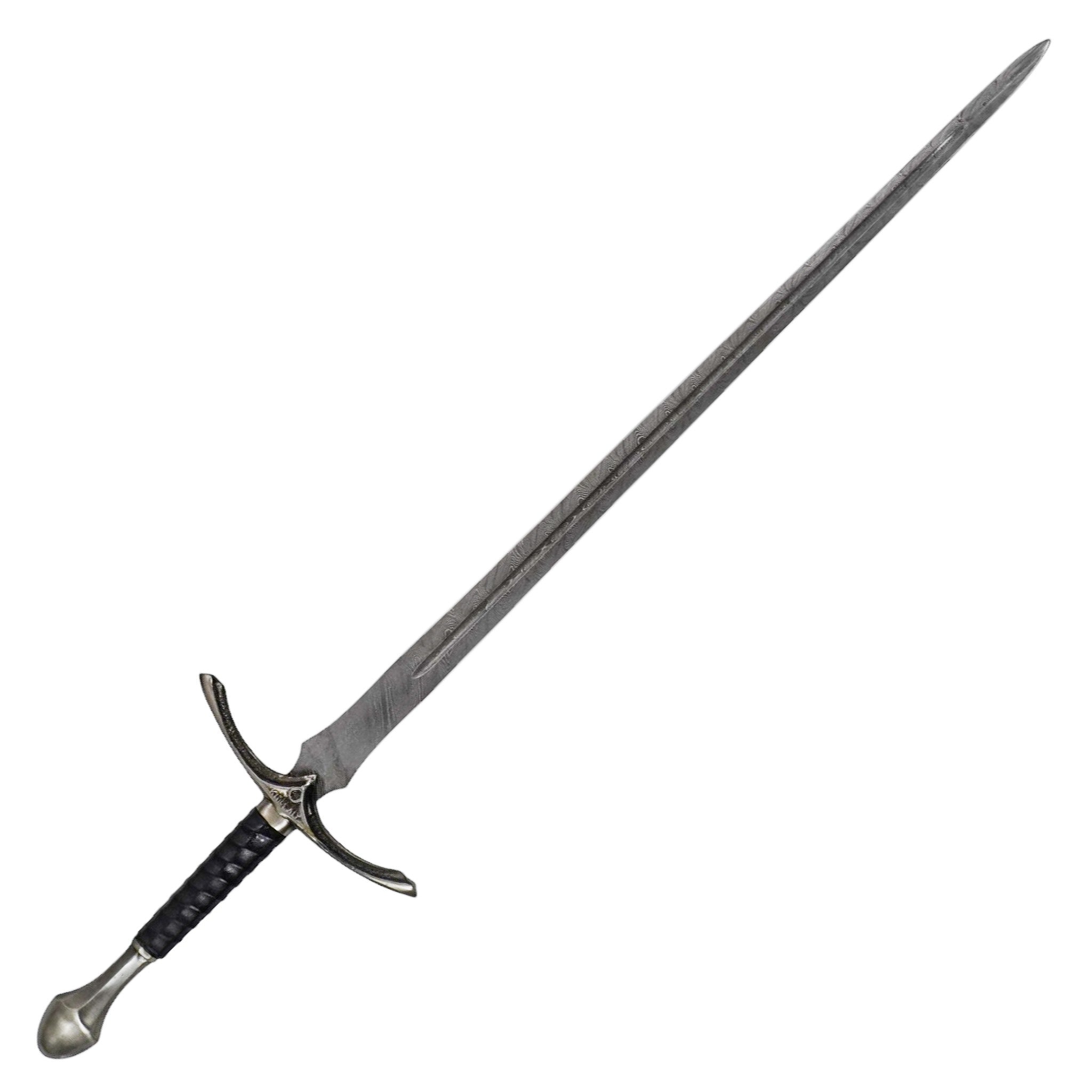 Black Longsword- Damascus Steel- 45"