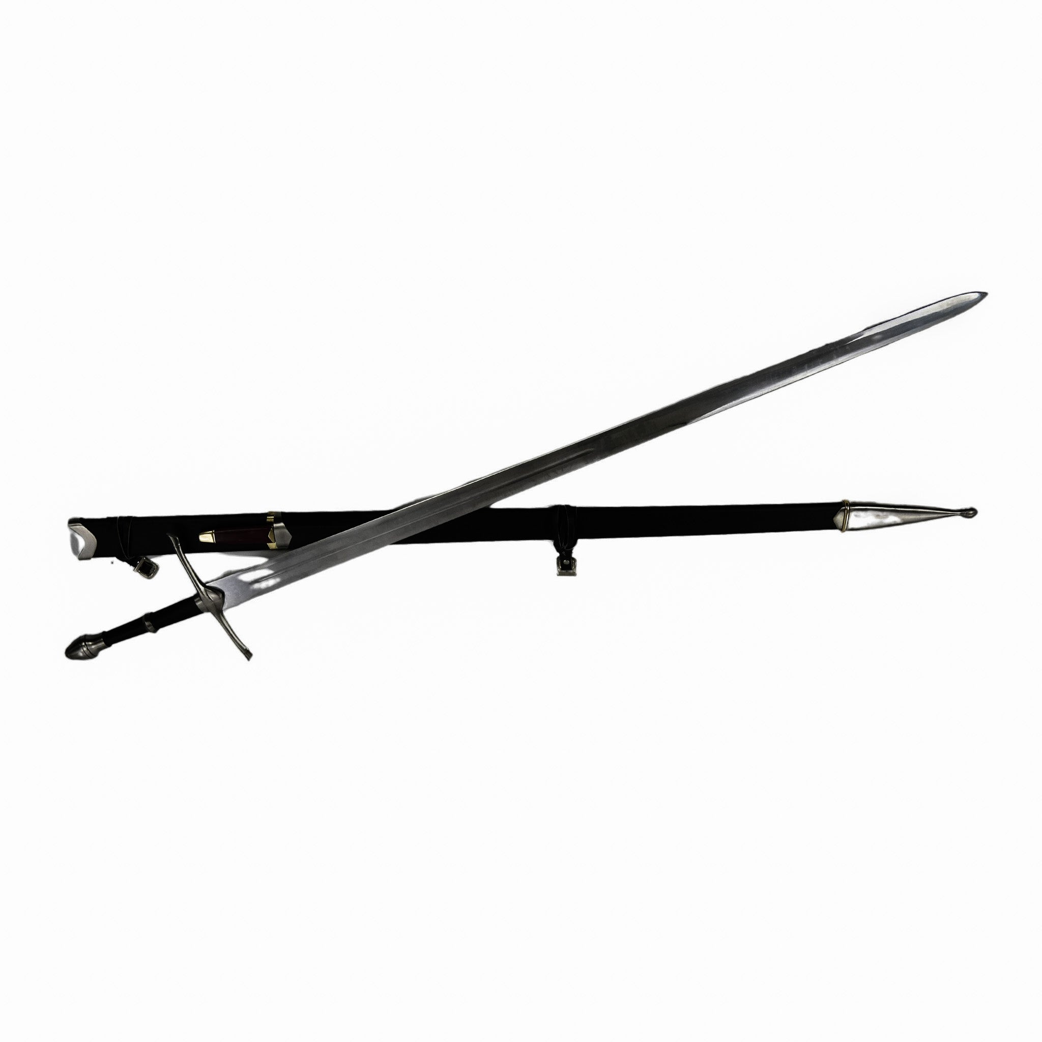 Longsword with Knife - 55"- High Carbon 1095 Steel Sword With Clay Temper