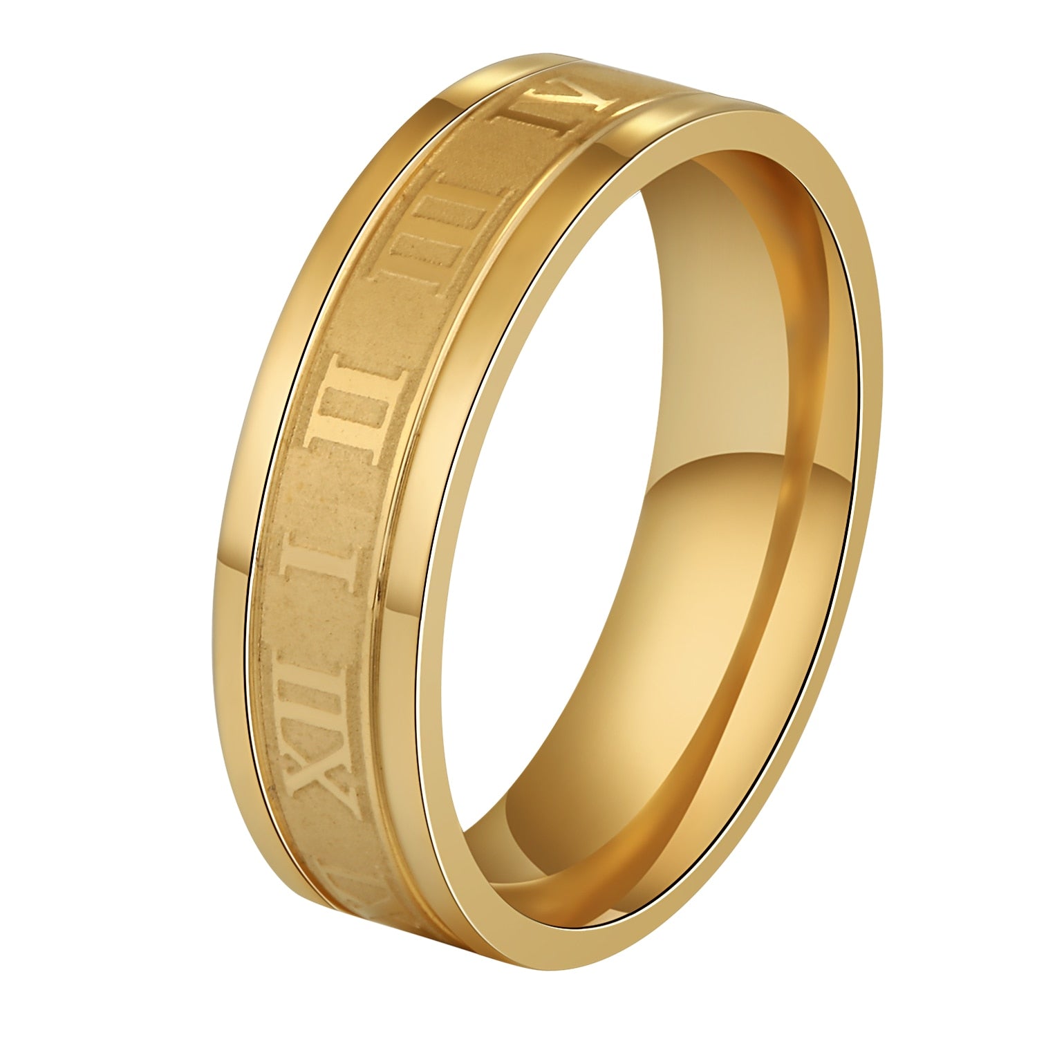 Roman Numerals Vintage Hollow Ring