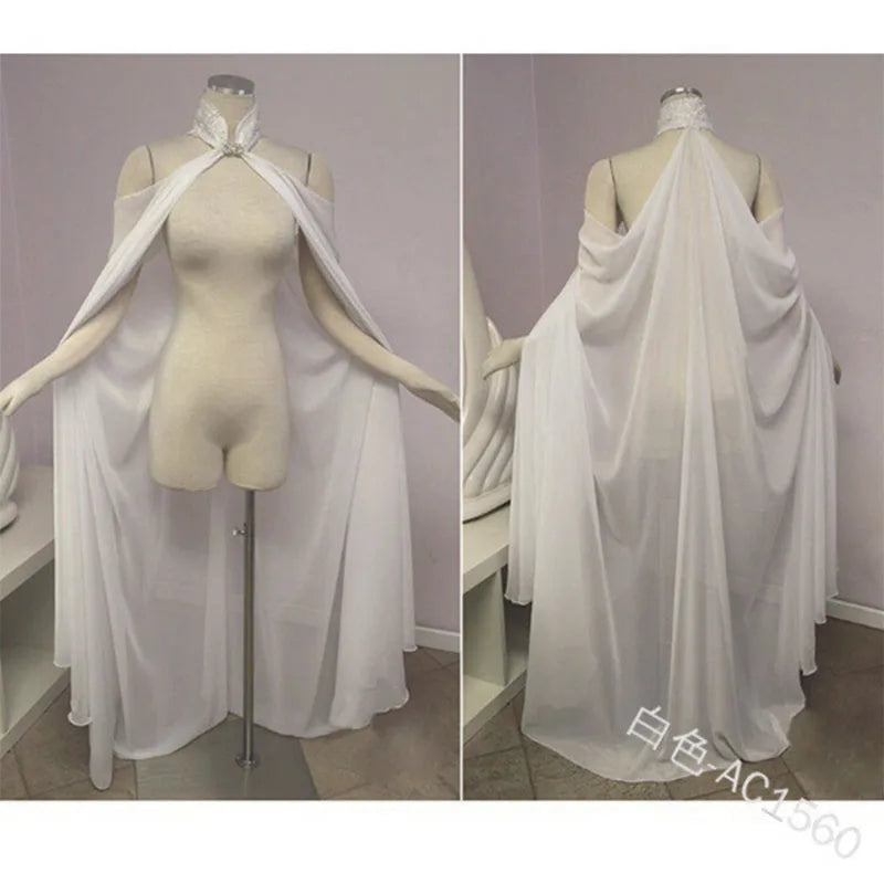 Elven Queen Mesh Cape - Fairy Wedding Dress