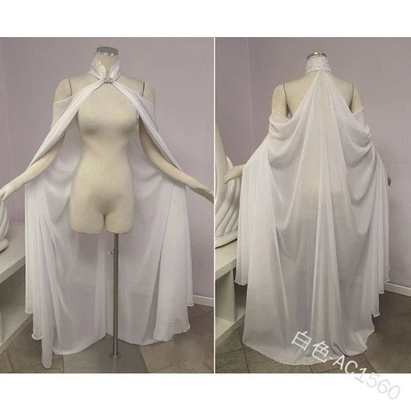 Elven Queen Mesh Cape - Fairy Wedding Dress