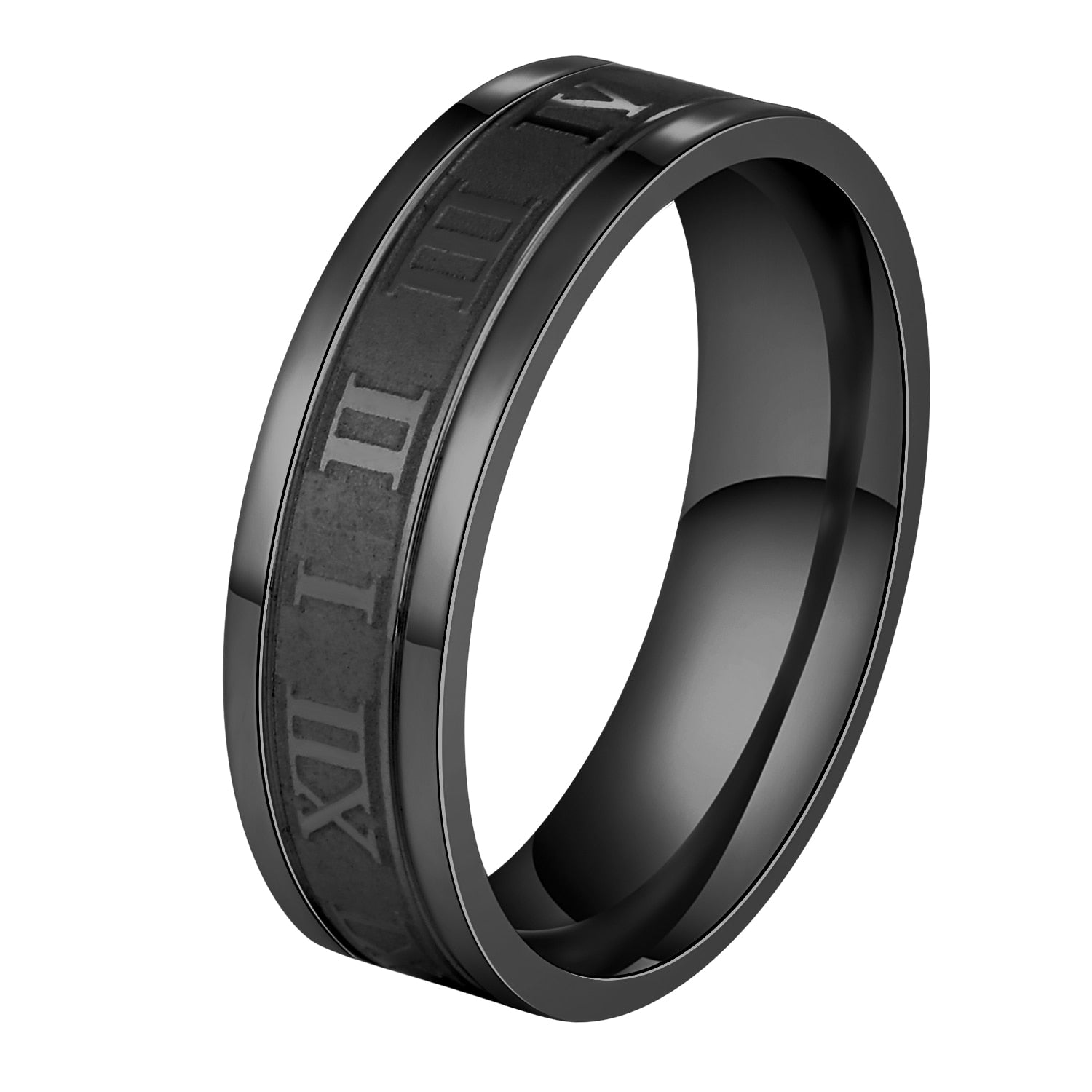 Roman Numerals Vintage Hollow Ring