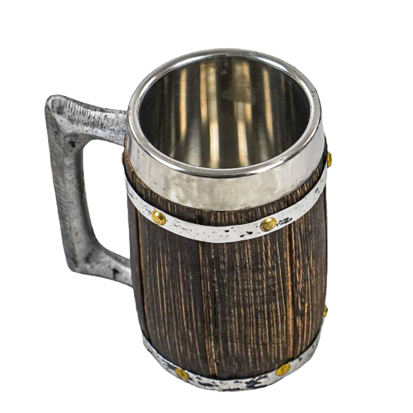 Viking Wooden Mug- Large Tankard- 15 Fl Oz