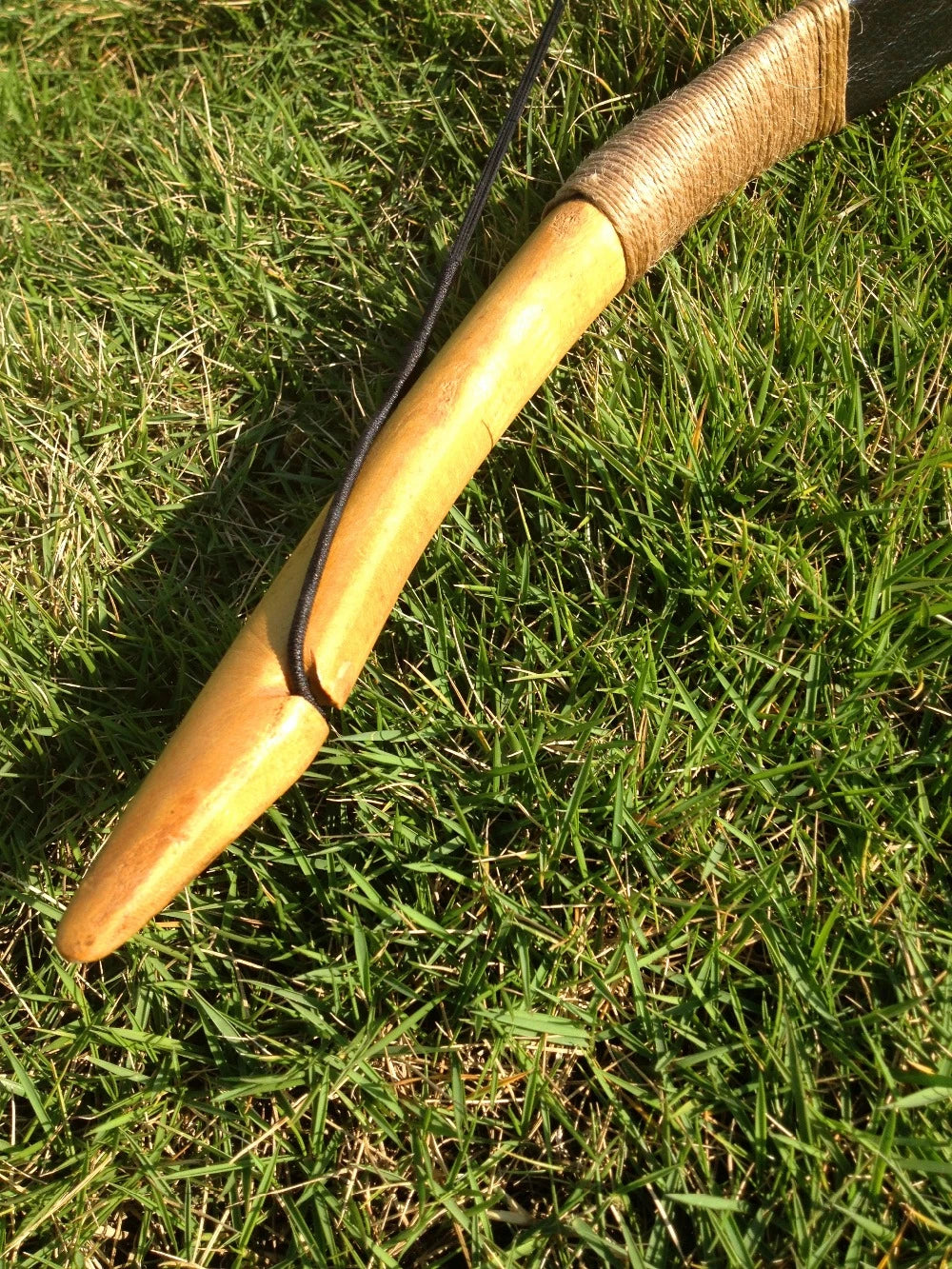 Black Leather Traditional Recurve Bow