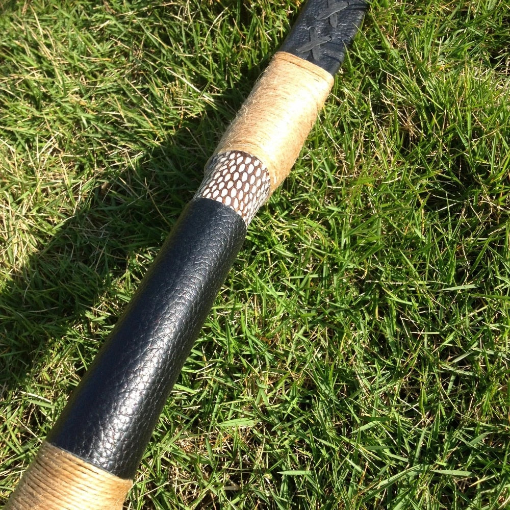 Black Leather Traditional Recurve Bow