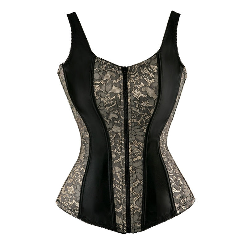 Renaissance Corset: Strapped Satin Overbust