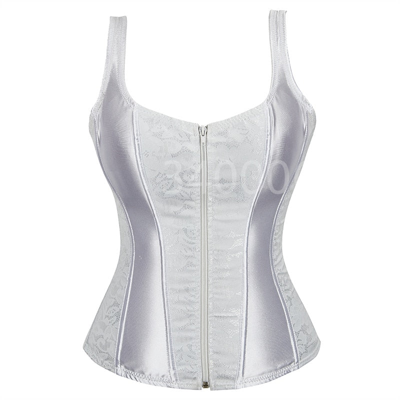 Renaissance Corset: Strapped Satin Overbust