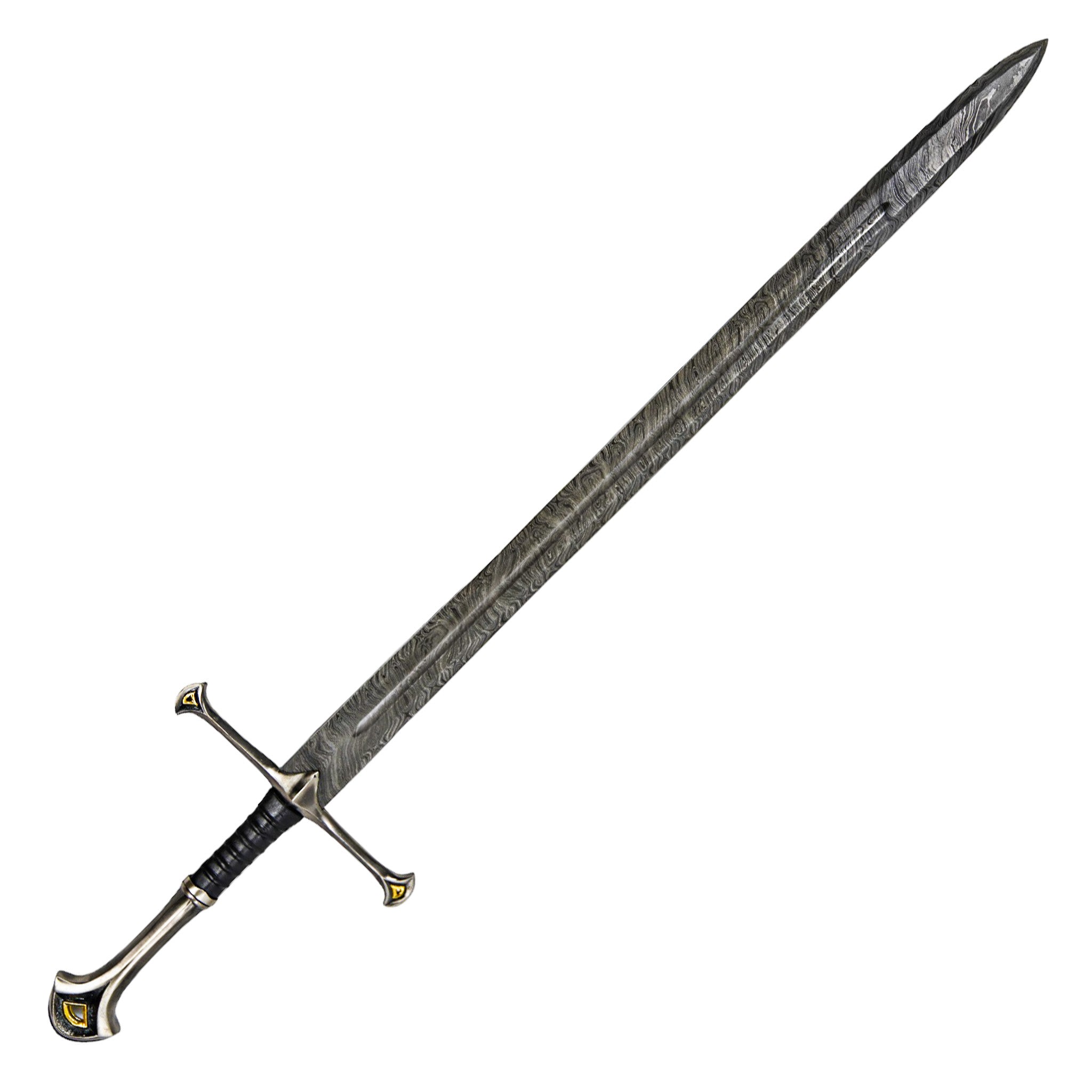 Greatsword- Two Handed Longsword - High Carbon Damascus Steel - 48"