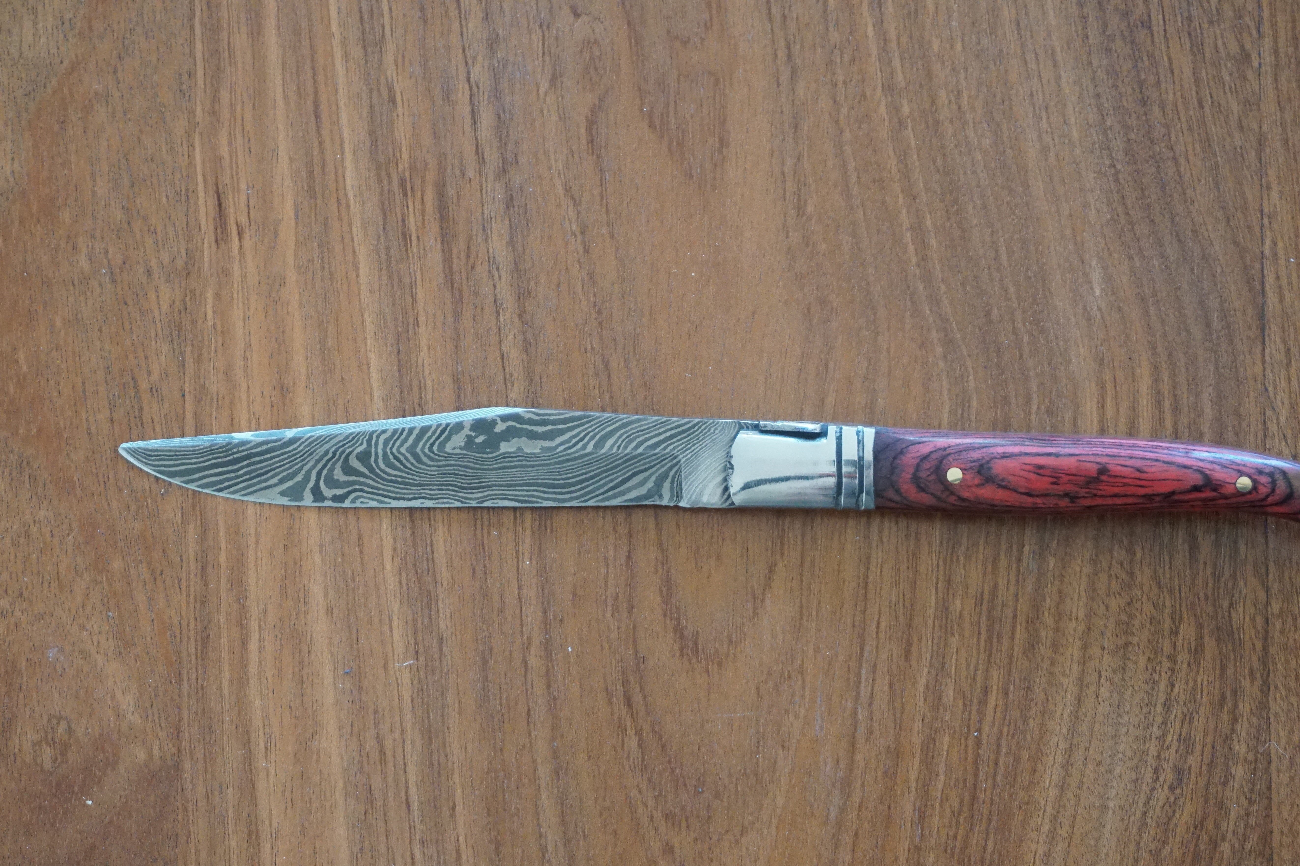 Steak Knife- High Carbon Damascus Steel Blade