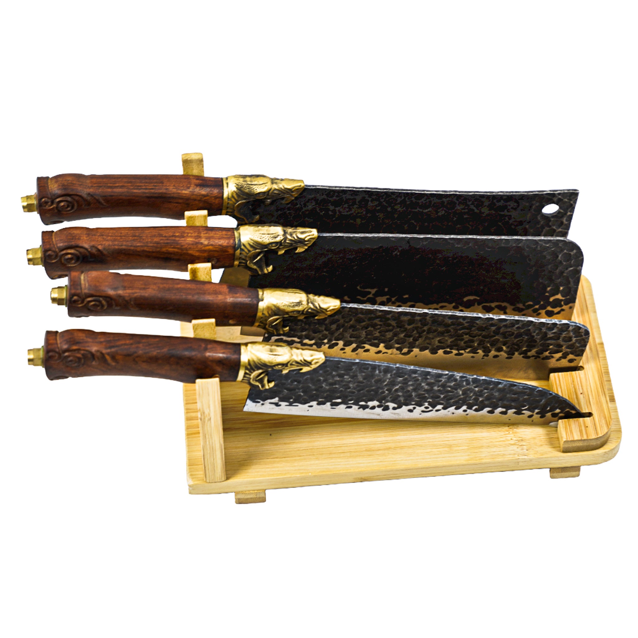 Kitchen Knife Set- Dishwasher Safe Stainless Steel- 4 Lion Knife Set