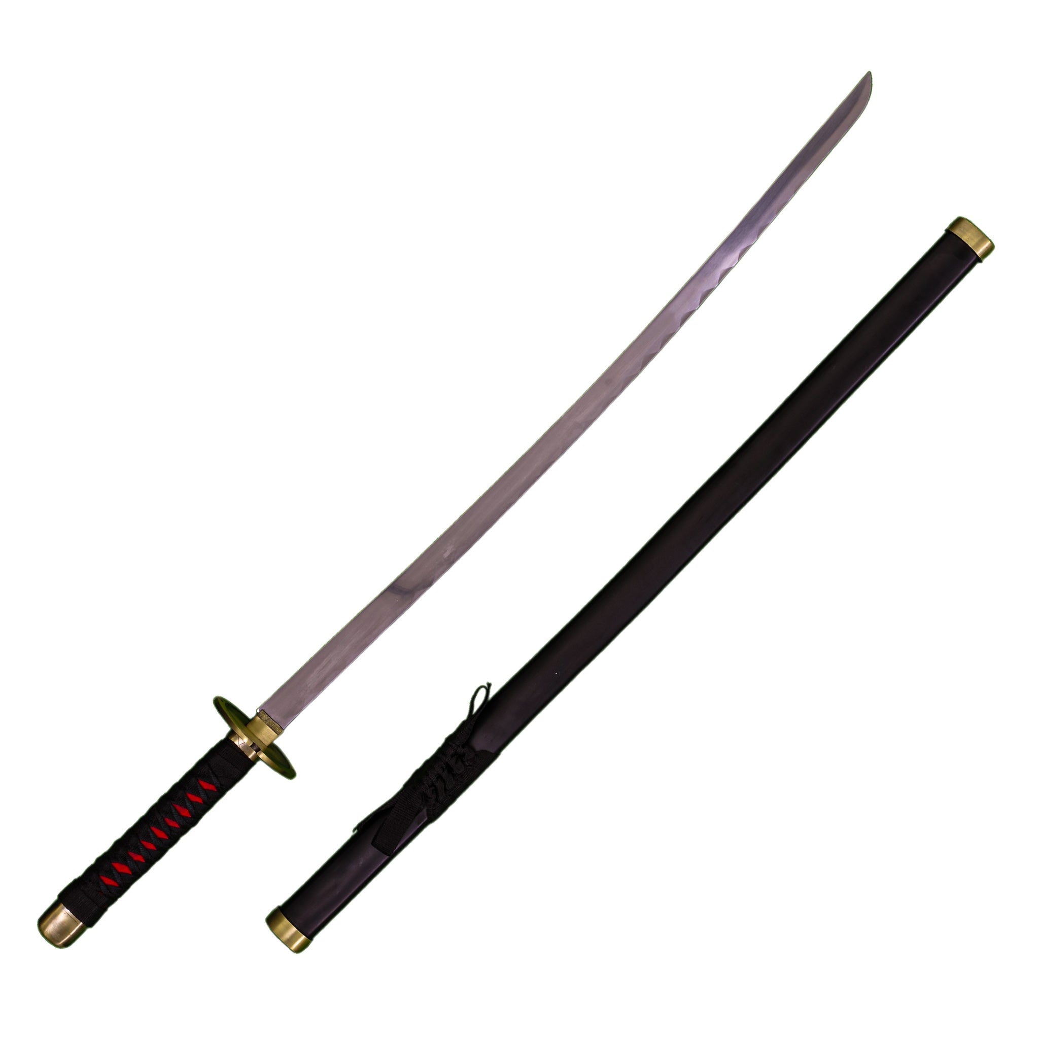 Red Katana Sword- Handmade High Carbon 1095 Steel Sword- 40.5"
