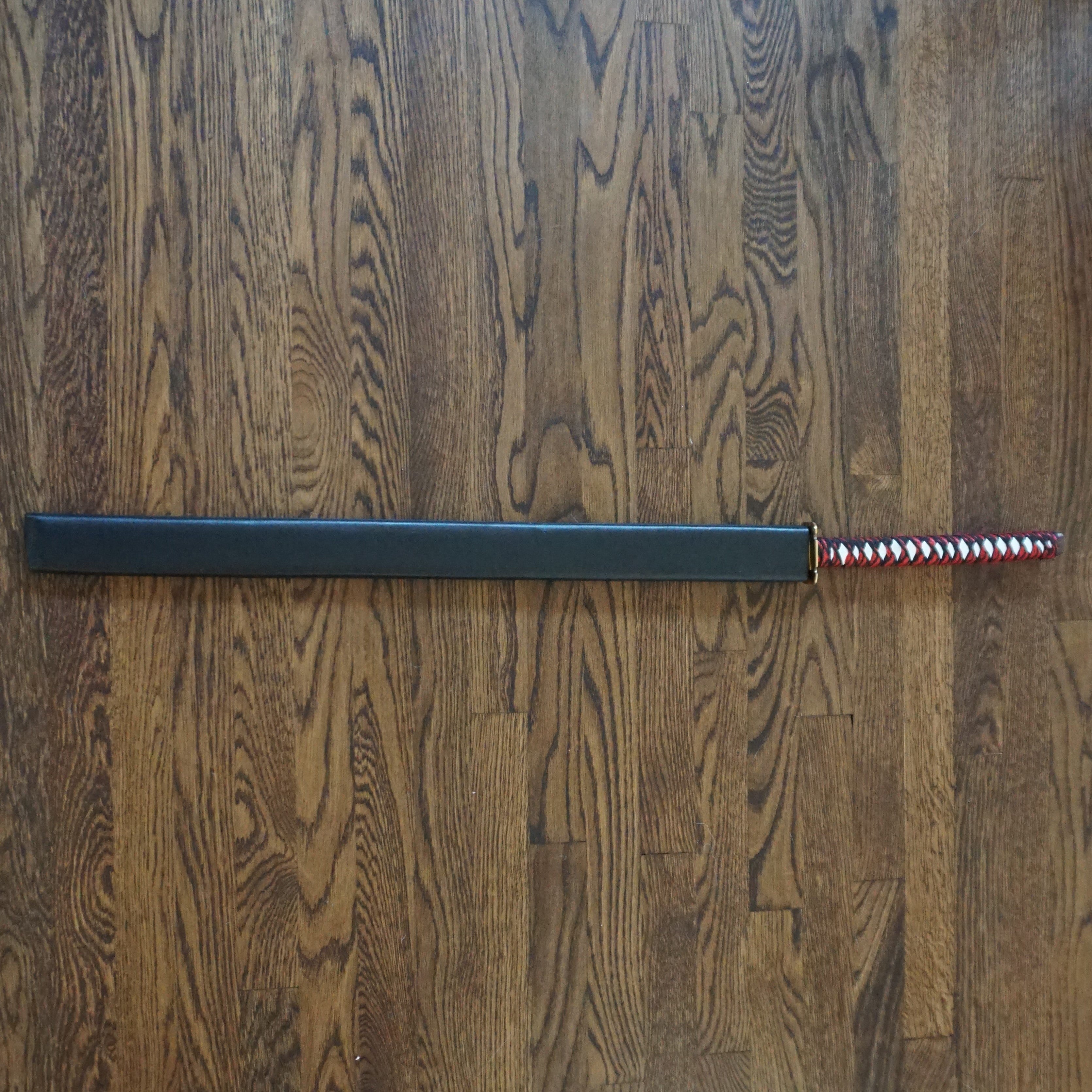 Red Katana Sword- Handmade High Carbon Damascus Steel Sword- 40.5"- Samurai Sword