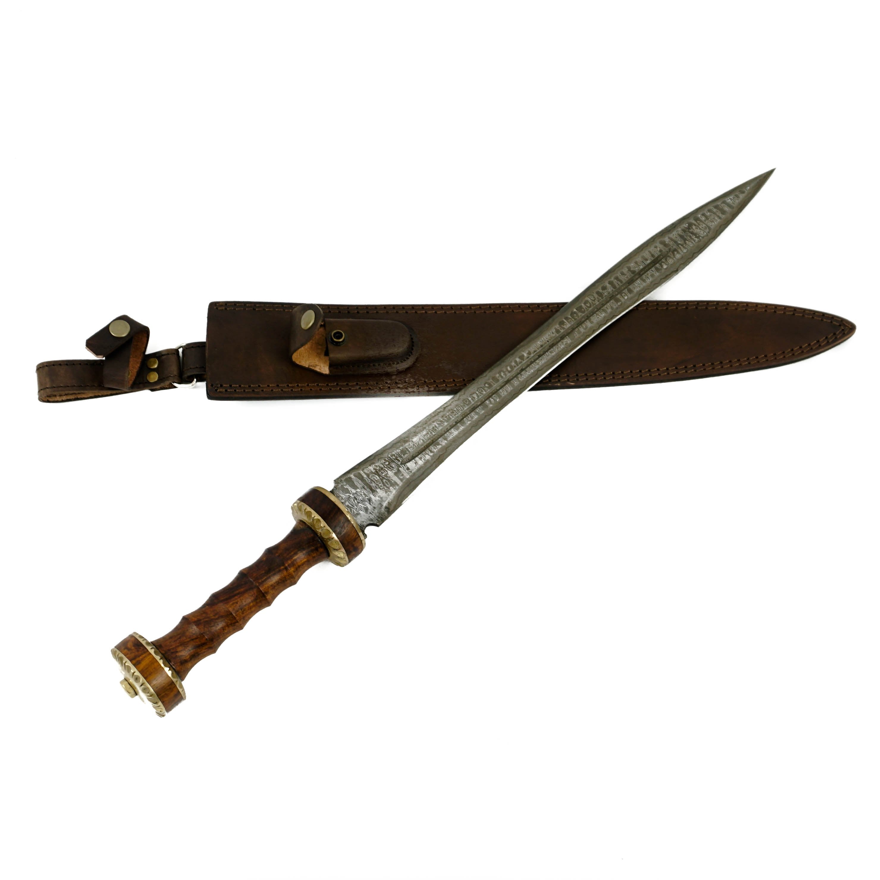 Hispaniensis Gladius Sword- High Carbon Damascus Steel - 24"- Gladiator