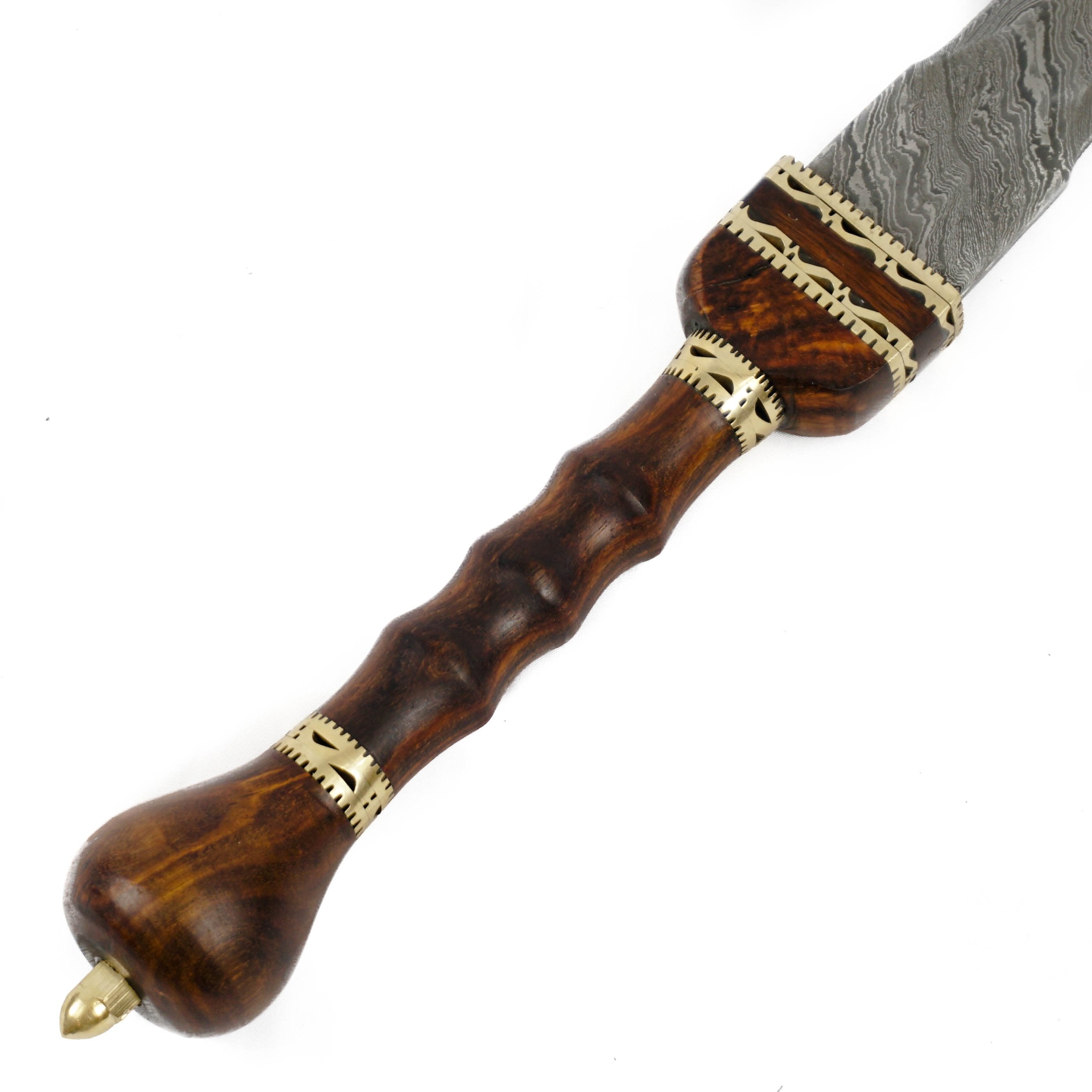 Roman Sword- High Carbon Damascus Steel Sword- 28"- Gladiator/ Gladius Sword