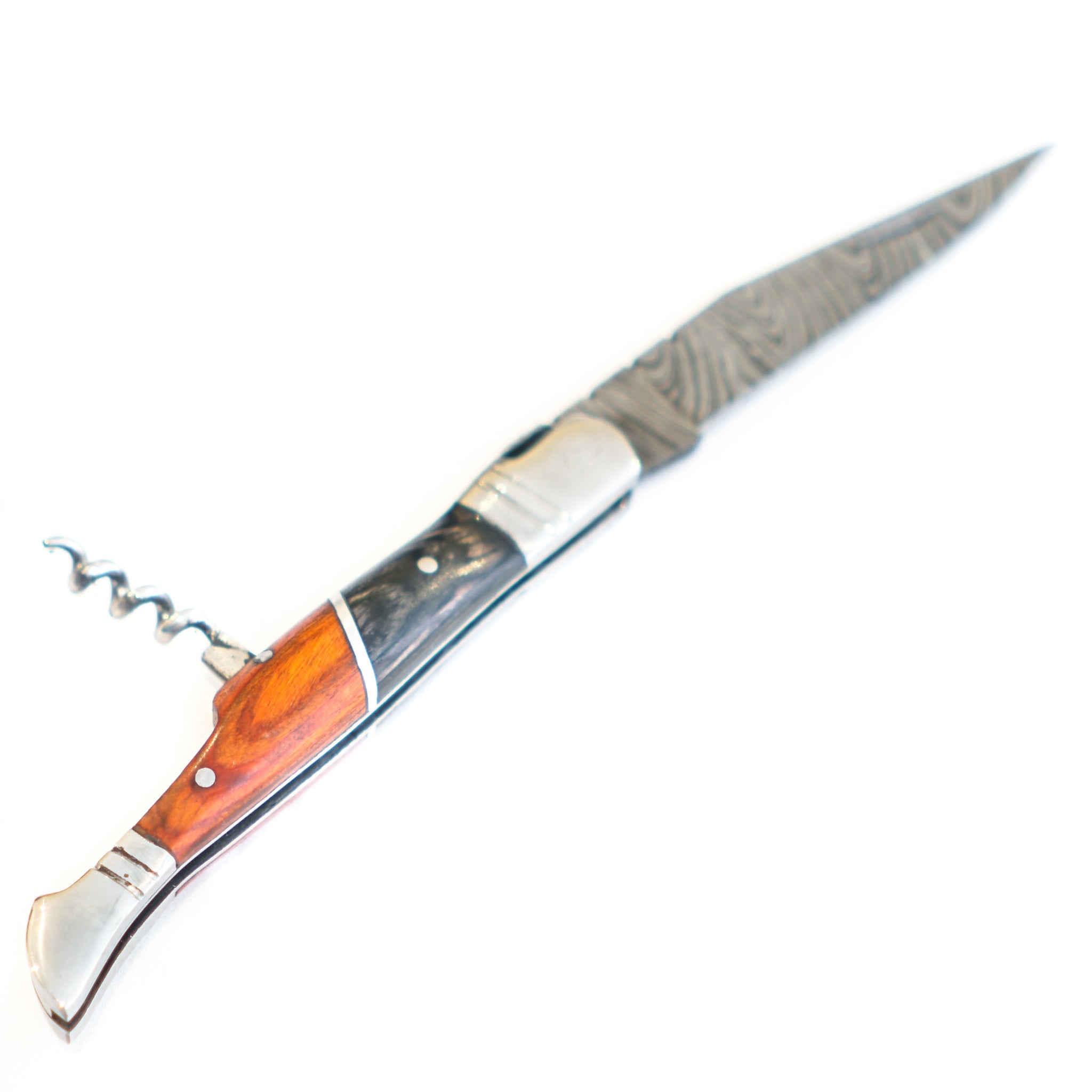 Folding Pocket Knife- 8"- High Carbon Damascus Steel