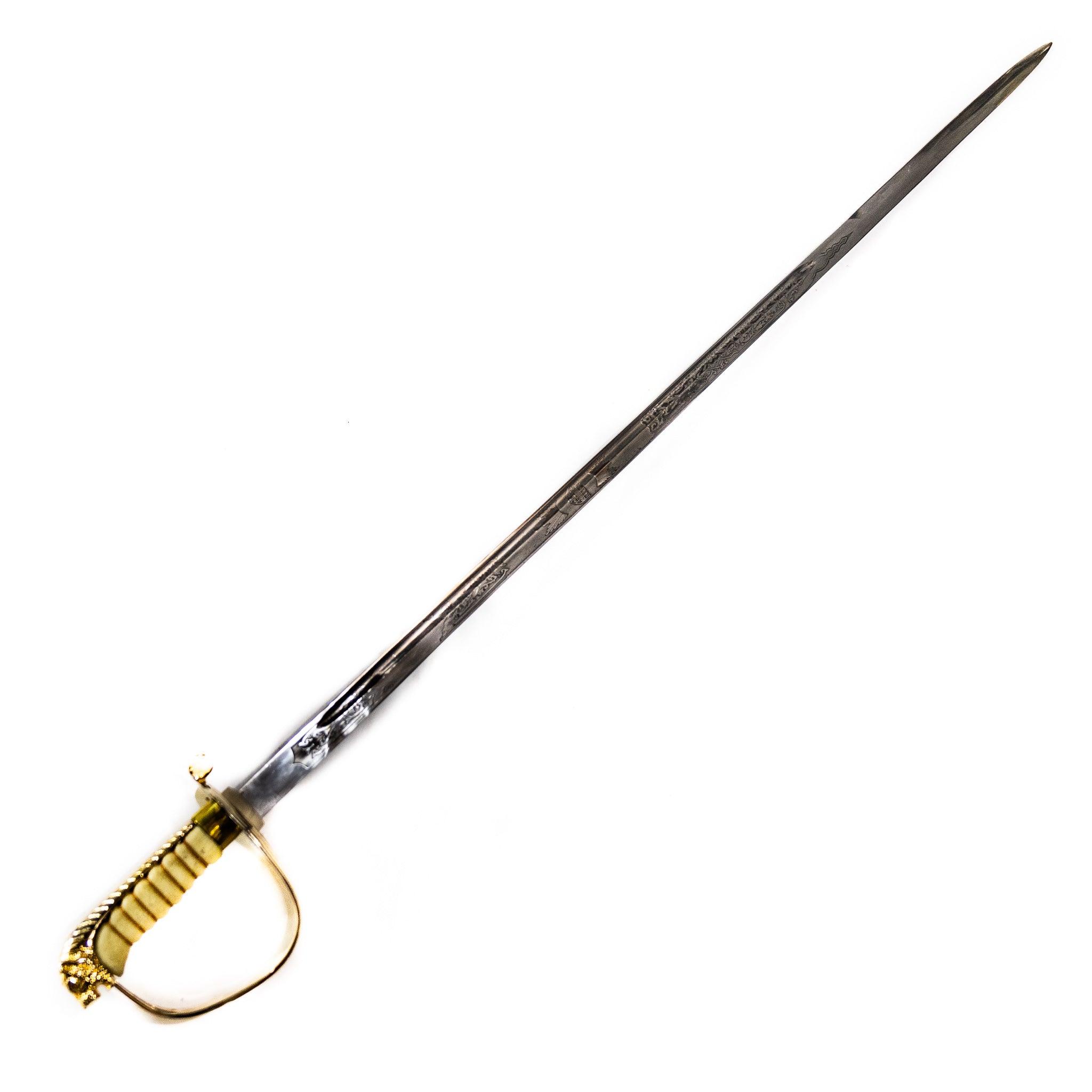 Tiger Cavalry Sabre Sword- Stainless Steel -36" - Saber- Backsword - Battlingbladess