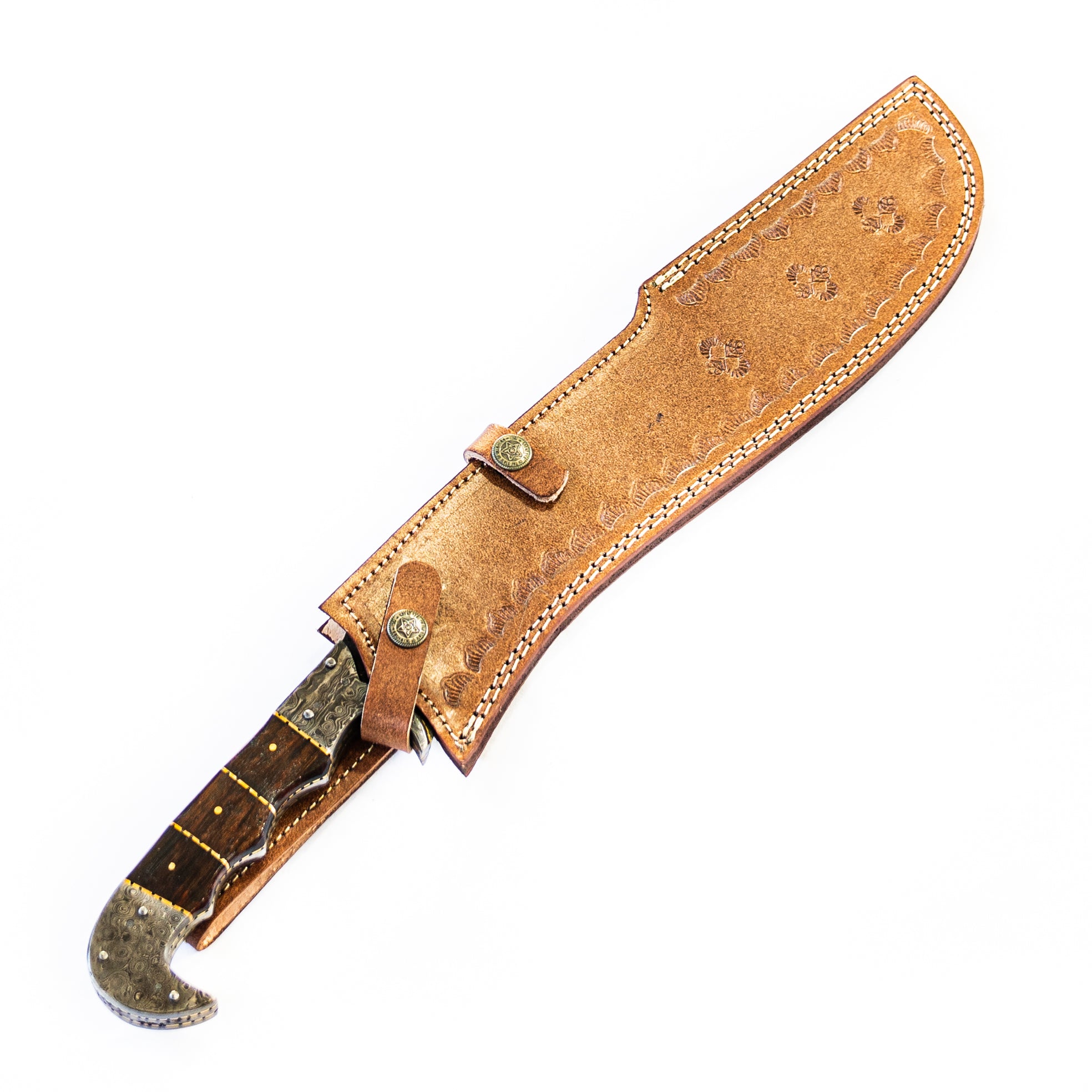 Dragon Gurkha Kukri Knife-Handmade High Carbon Damascus Steel- 19"