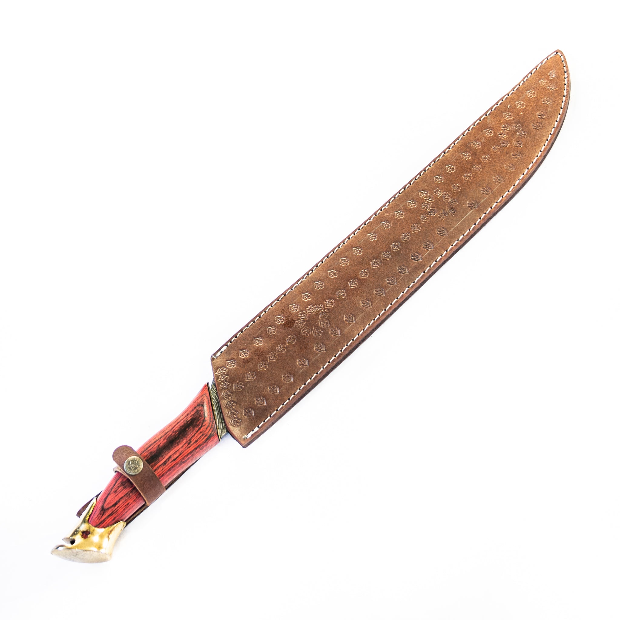 Falchion Sword- Damascus Steel Sword- 23"- Curved Sword
