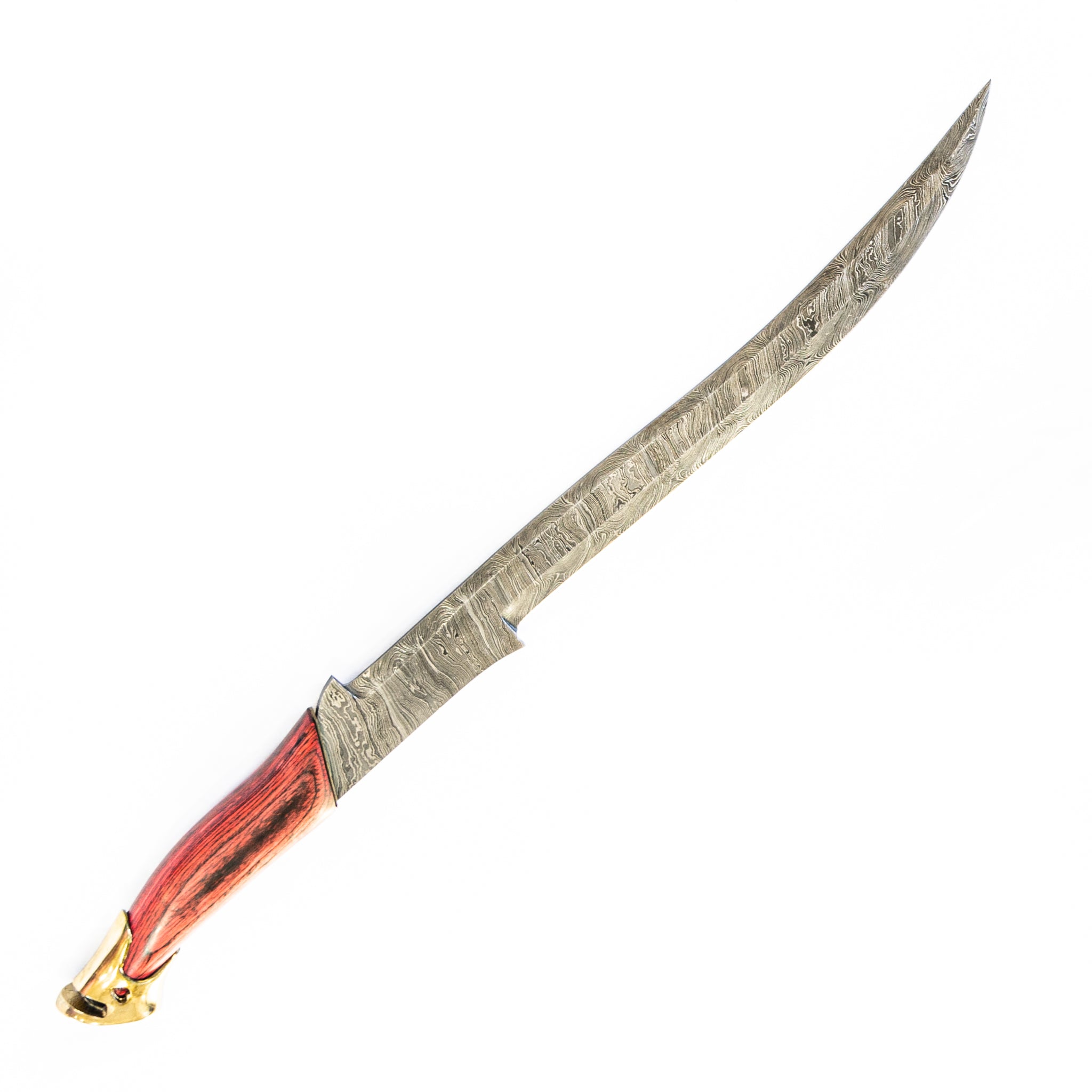 Falchion Sword- Damascus Steel Sword- 23"- Curved Sword
