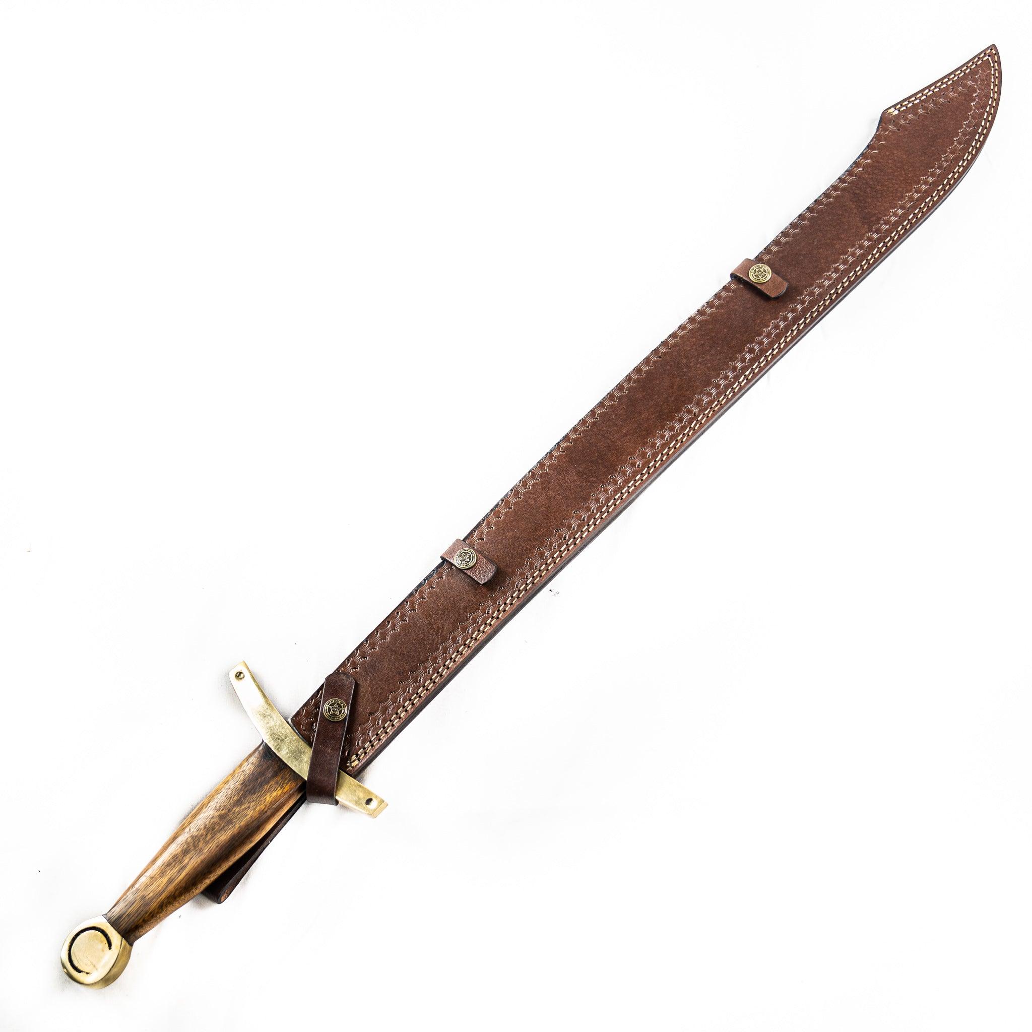 Arabian Scimitar Sword- Damascus Steel -34" - Battlingbladess