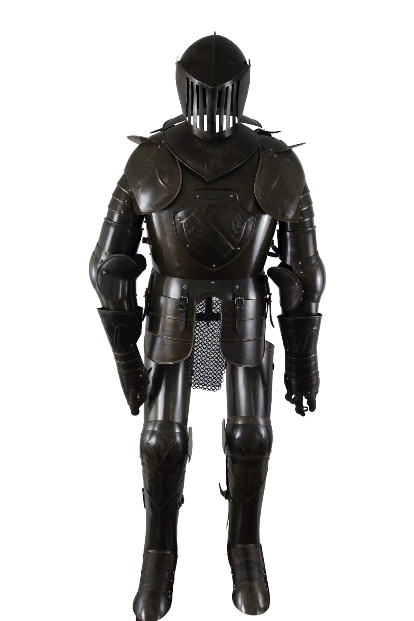 Black Knight Suit of Armor- Steel - Wearable Suit of Armor with Shield