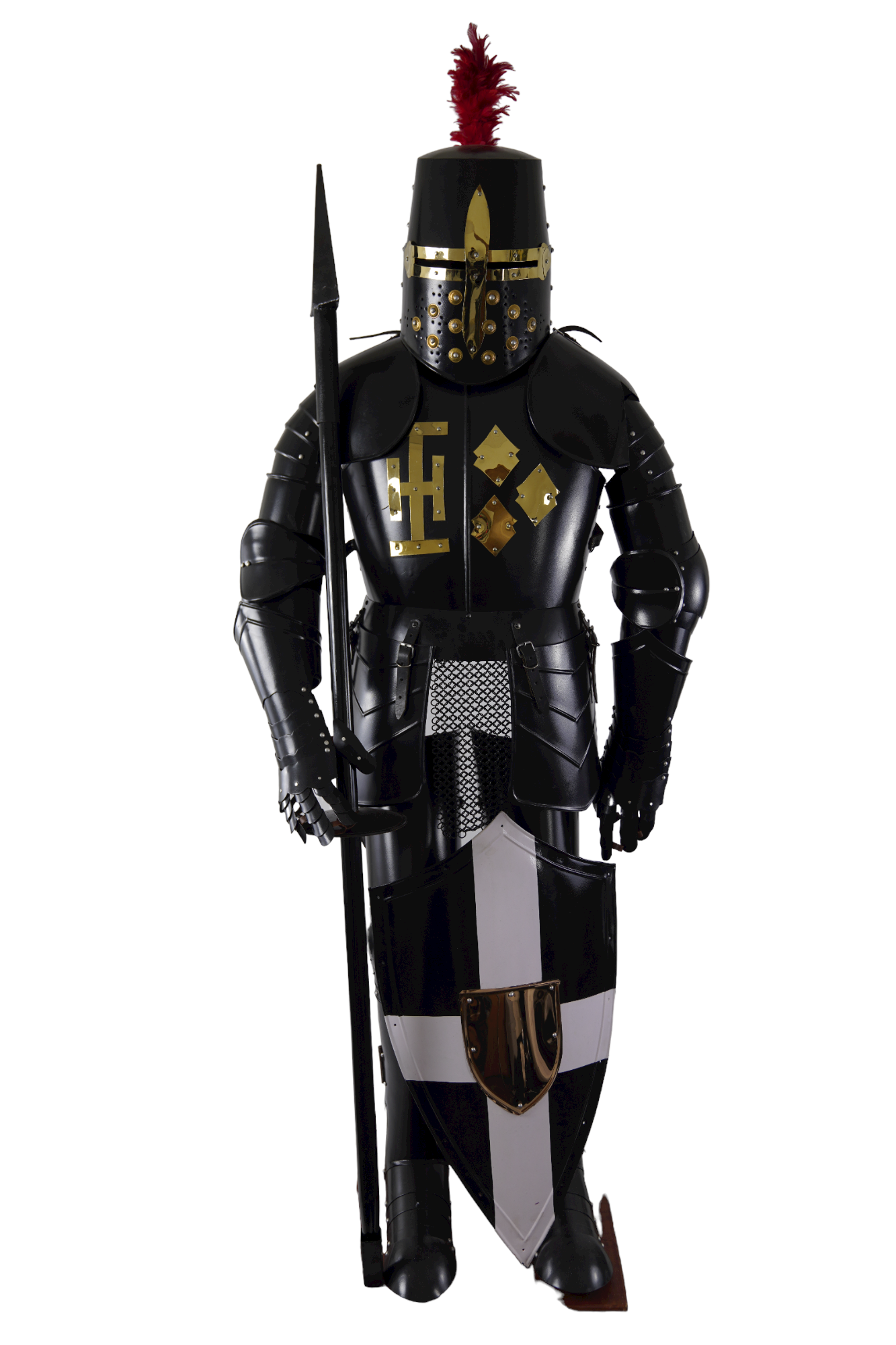 Jousting Knight Suit of Armor- Steel - Wearable Suit of Armor with Shield