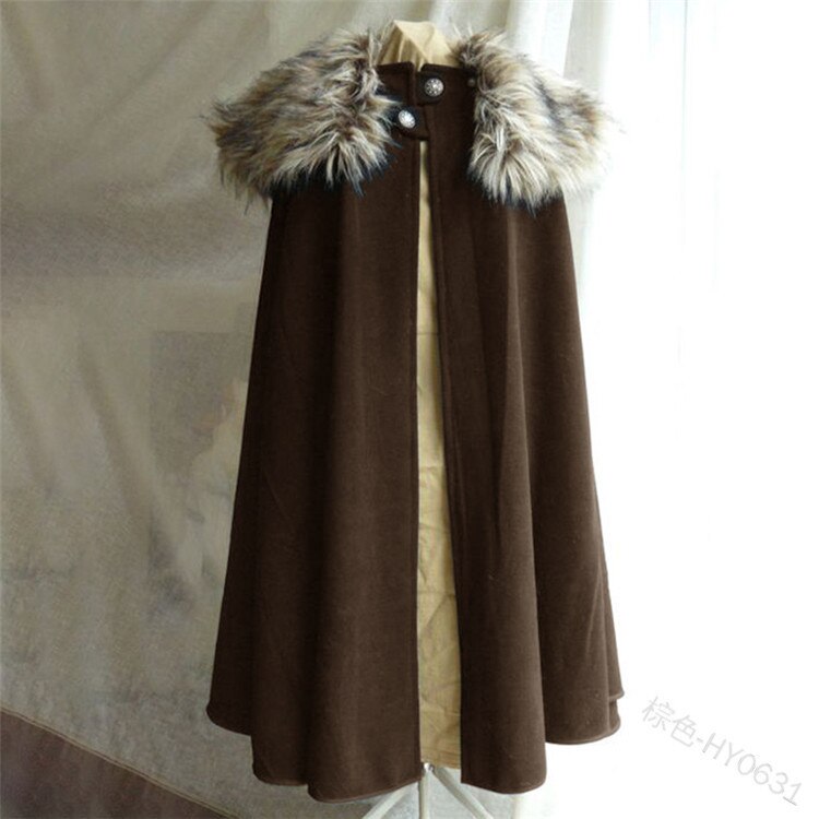 Medieval Cloak- Fur Cape/ Jacket