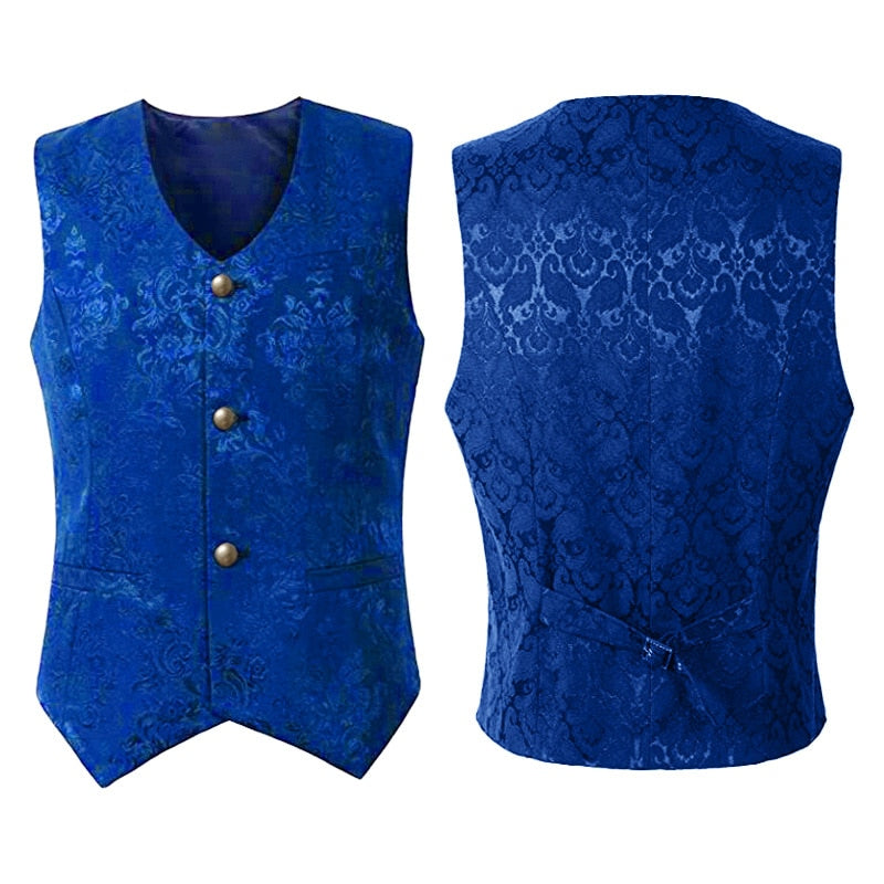 Renaissance Vintage Vest - Jacquard Swallow Top