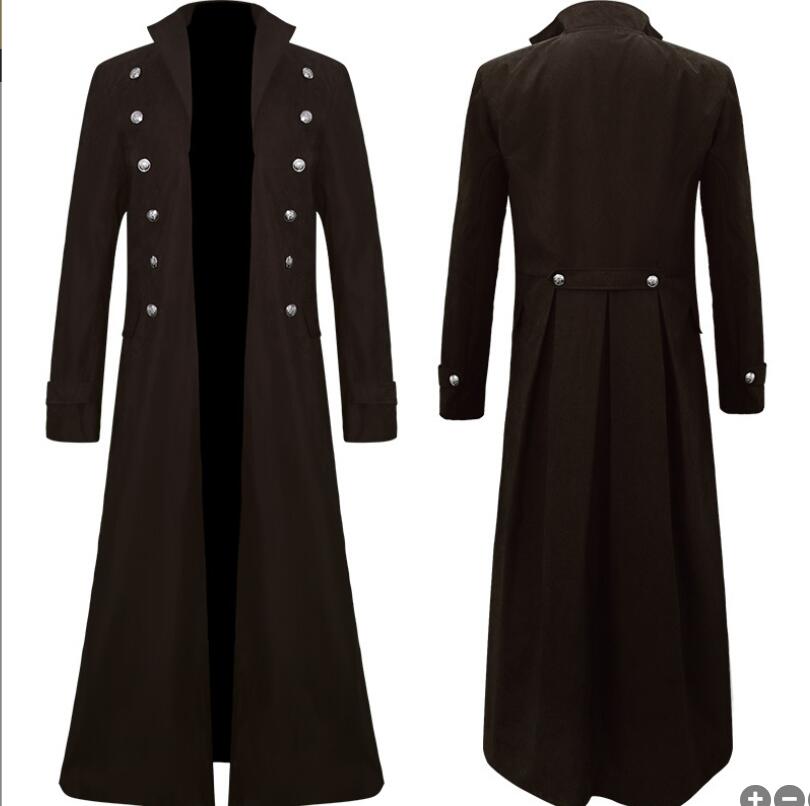Gothic Steampunk Long Jacket- Trench Coat- Steam Punk