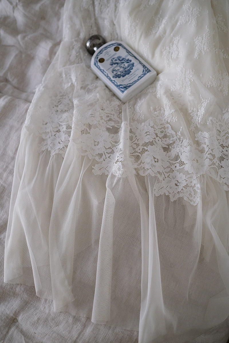 Princess Nightgown- Sleepwear- Lace Nightdress- Women