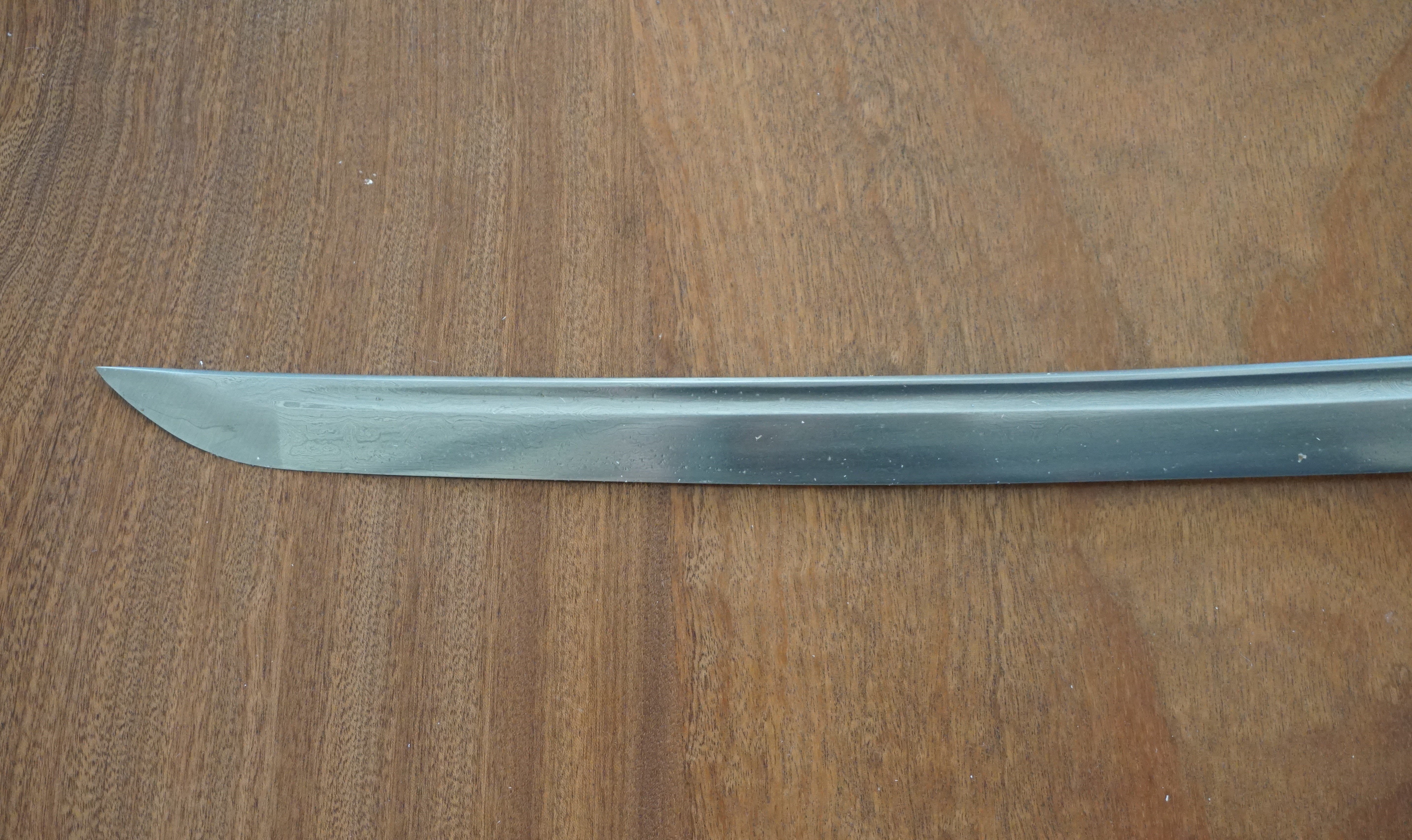Blue Katana Sword- Handmade High Carbon Damascus Steel Sword- 40.5"-Samurai Sword
