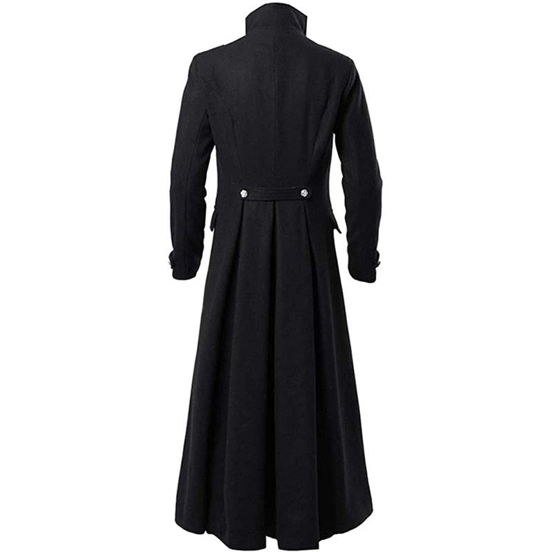 Gothic Steampunk Long Jacket- Trench Coat- Steam Punk