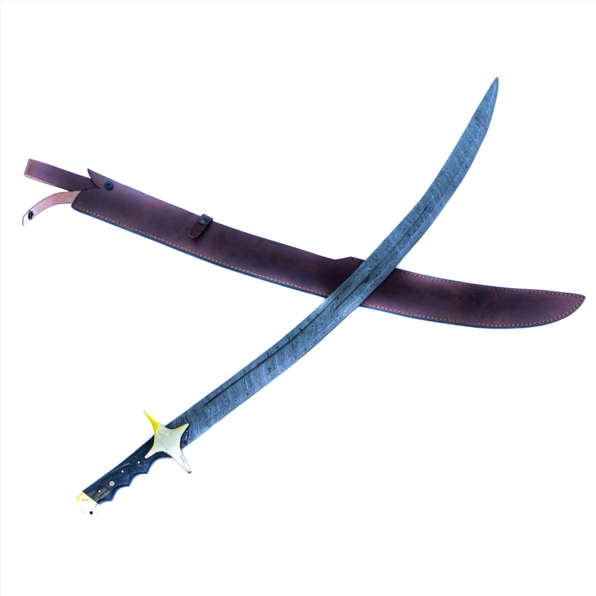 Shamshir Sword- High Carbon Damascus Steel -37"