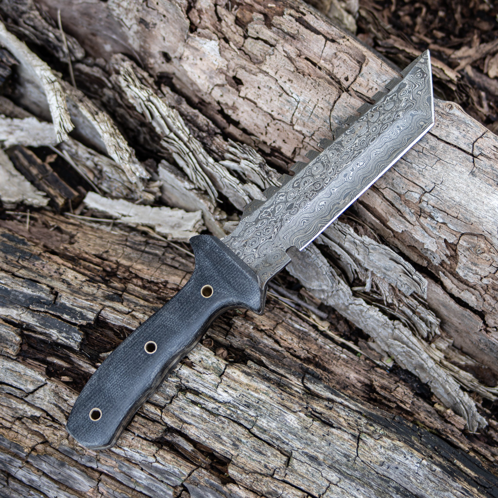 Tracker Knife- Outdoors Knife- High Carbon Damascus Steel Blade- Hunting Knife