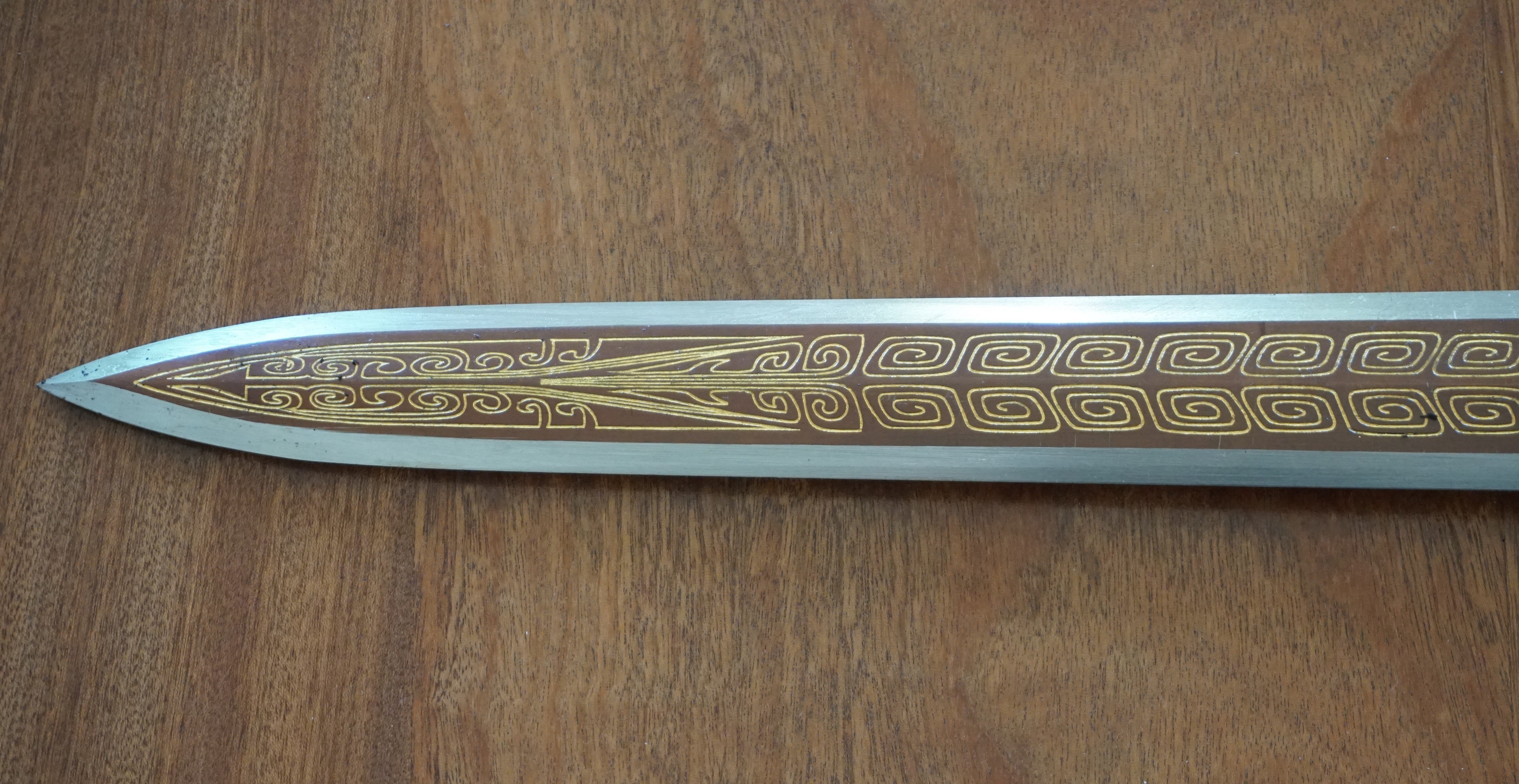 Gladius Sword- High Carbon Damascus Steel Sword- 30"- Gladiator/ Roman Sword