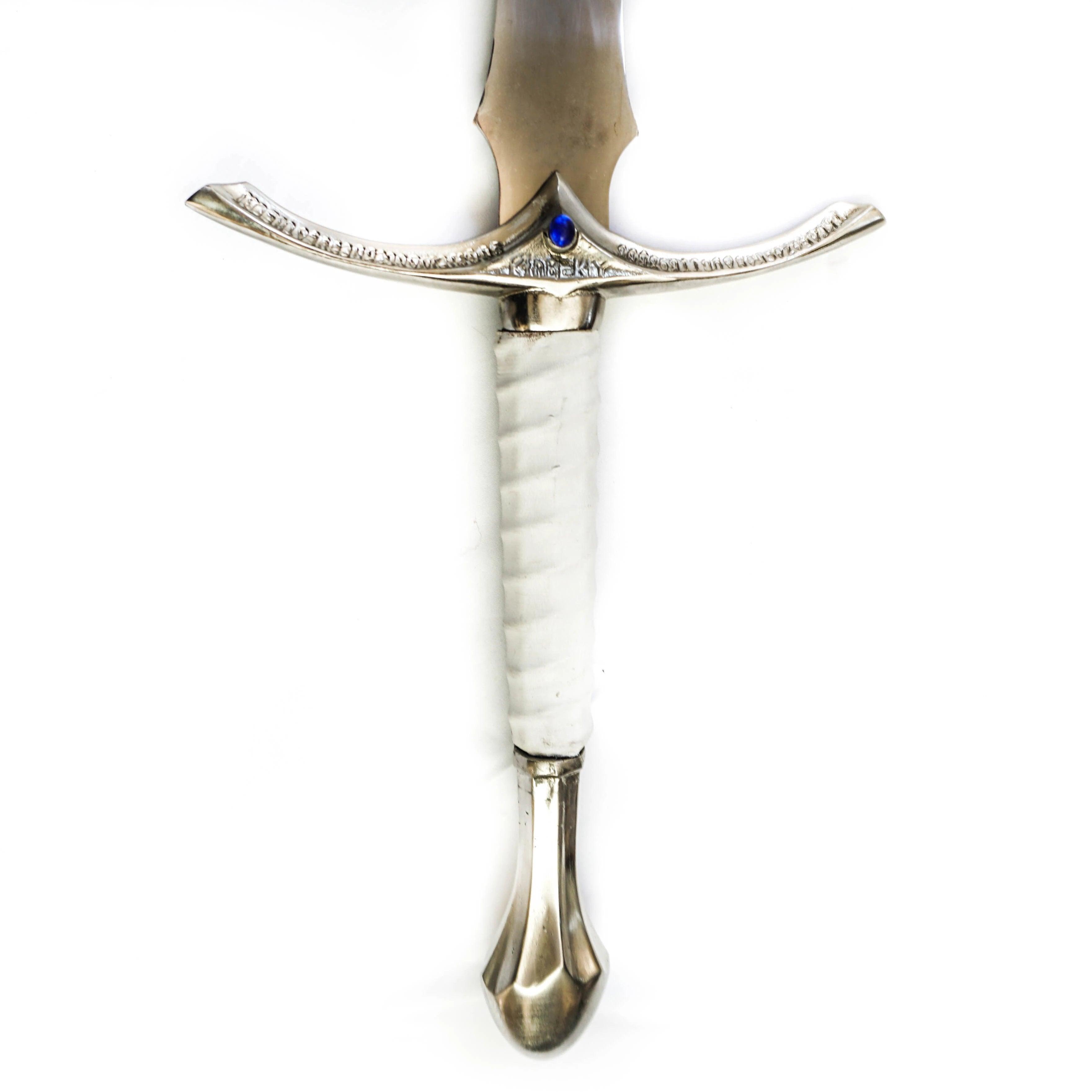 Longsword/ Bastard Sword- White Sword- High Carbon 1095 Steel Sword With Clay Temper- 44"