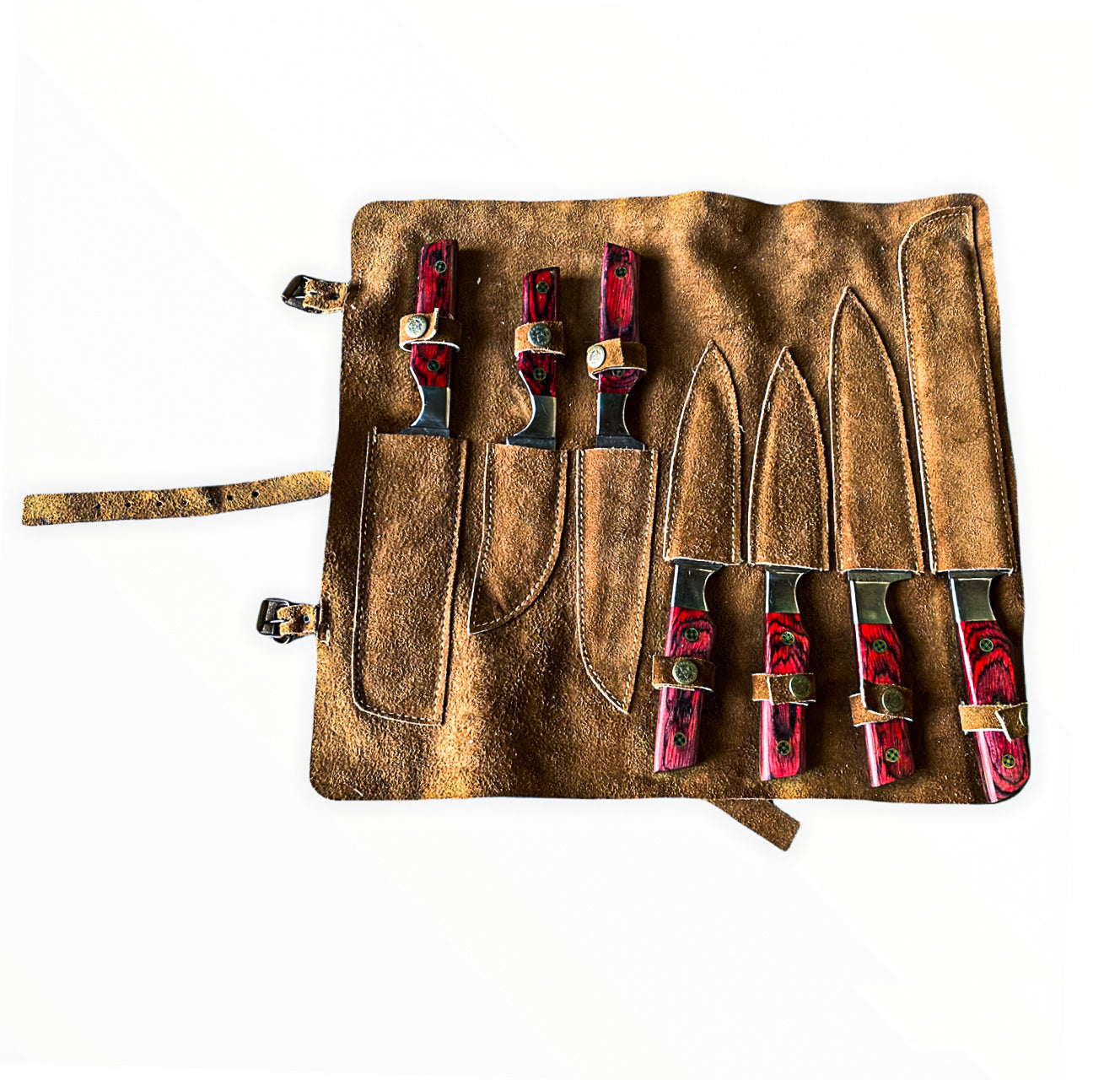 Kitchen Knife Set- Seven Knife Damascus Steel Set