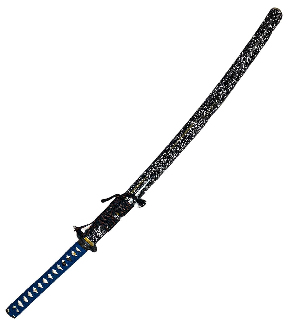 Blue Katana Sword- High Carbon 1095 Steel Sword with Clay Temper Blade - 40.5"