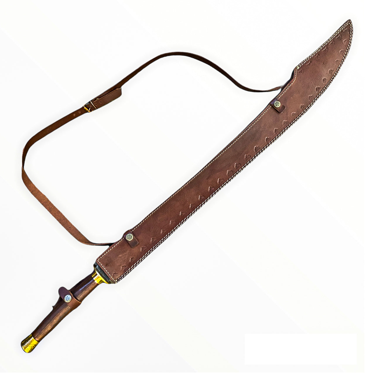 Falchion Sword- High Carbon Damascus Steel Sword- 38"- Curved Sword